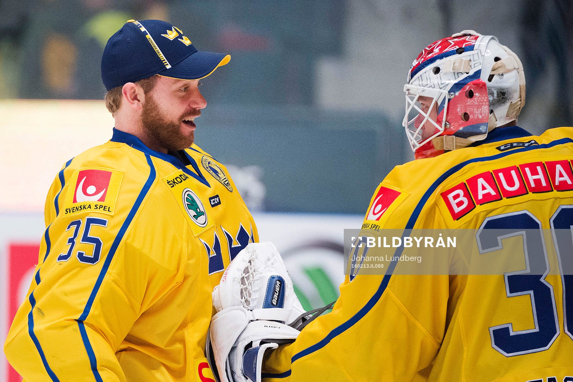 Sveriges målvakt Markus Svensson och målvakt Viktor Fasth
