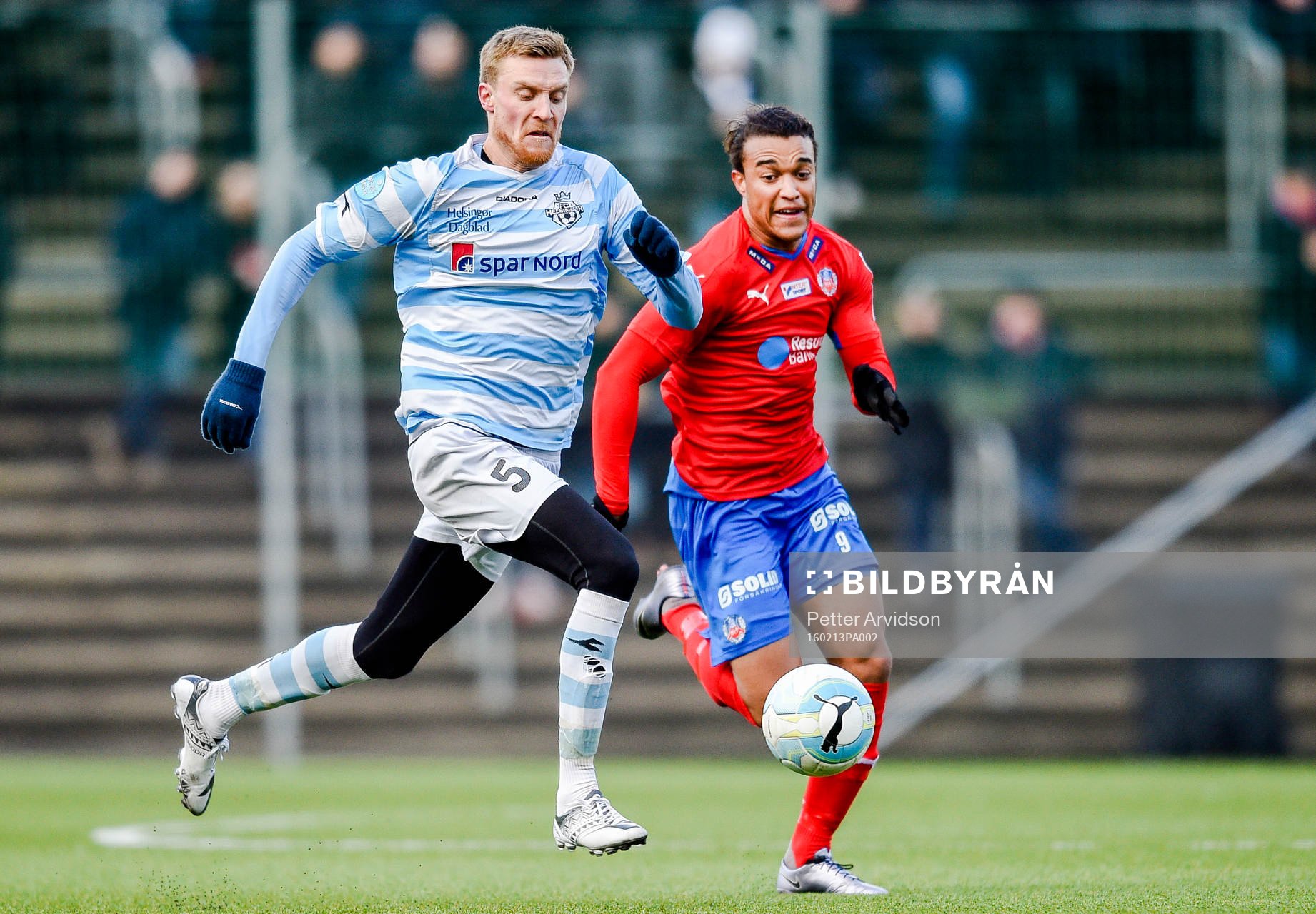 Helsingörs Andreas Holm och Helsingborgs Matthew Rusike