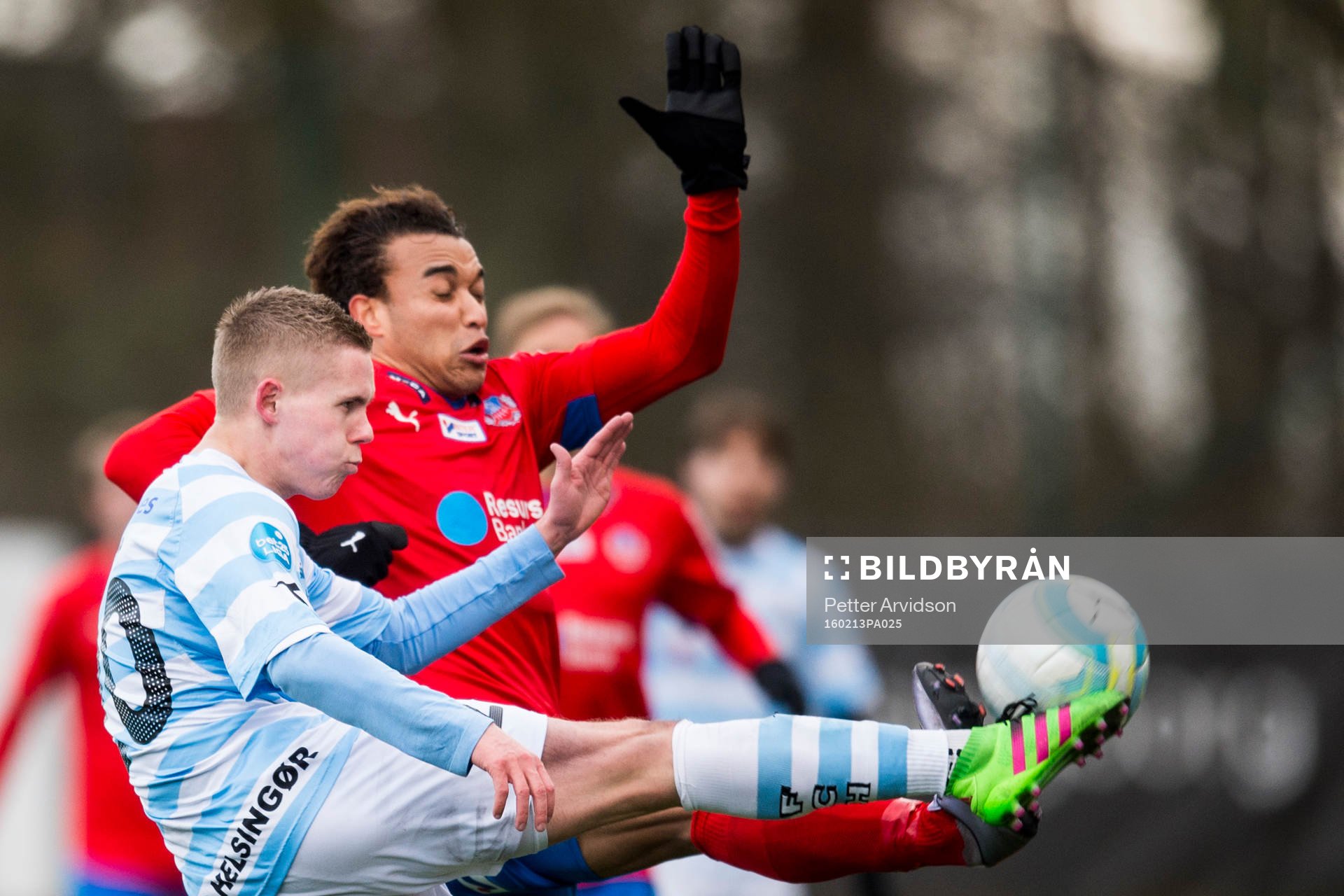 Helsingörs Daniel Thorup och Helsingborgs Matthew Rusike