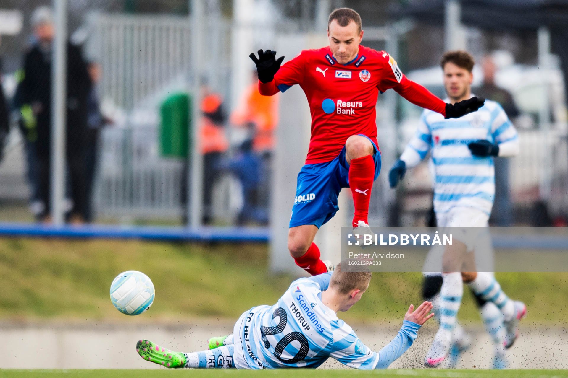 Helsingborgs Calle Wede och Helsingörs Daniel Thorup
