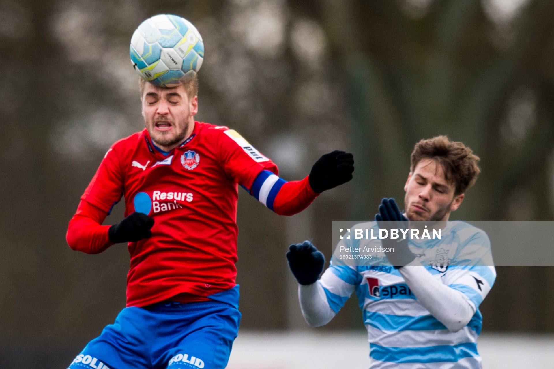 Helsingborgs Johan Mårtensson och Helsingörs Mikkel