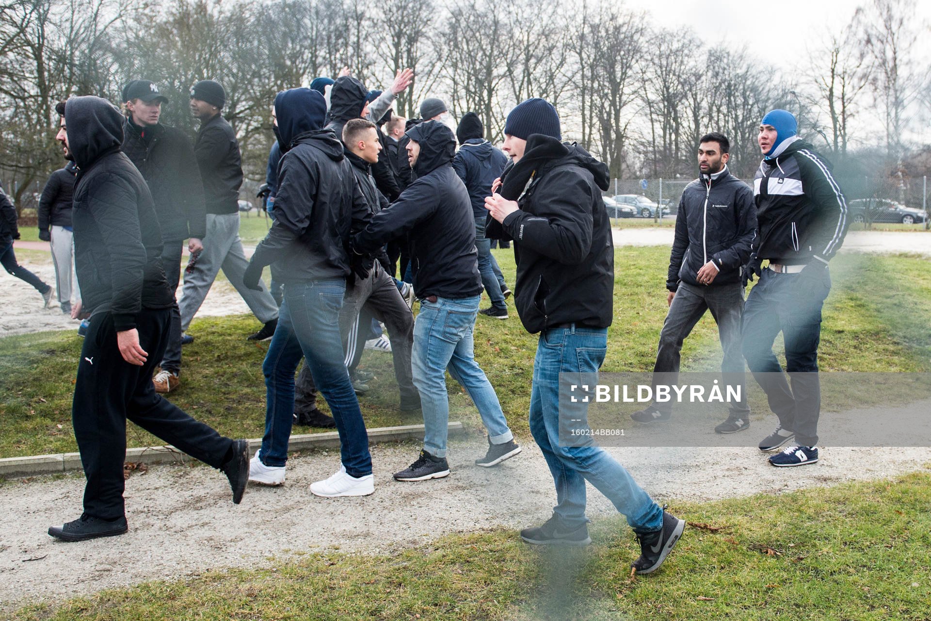 Slagsmål utbryter mellan Malmö FFs och Bröndbys