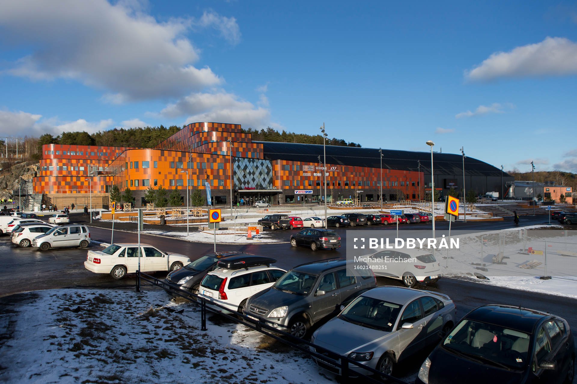 Prioritet Serneke Arena exteriört innan en träningsmatch