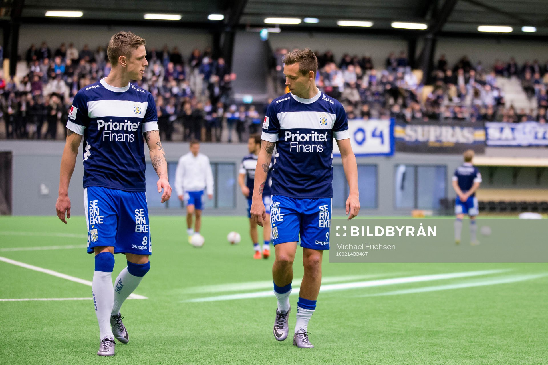 IFK Göteborgs Sören Rieks och Jakob Ankersen innan en