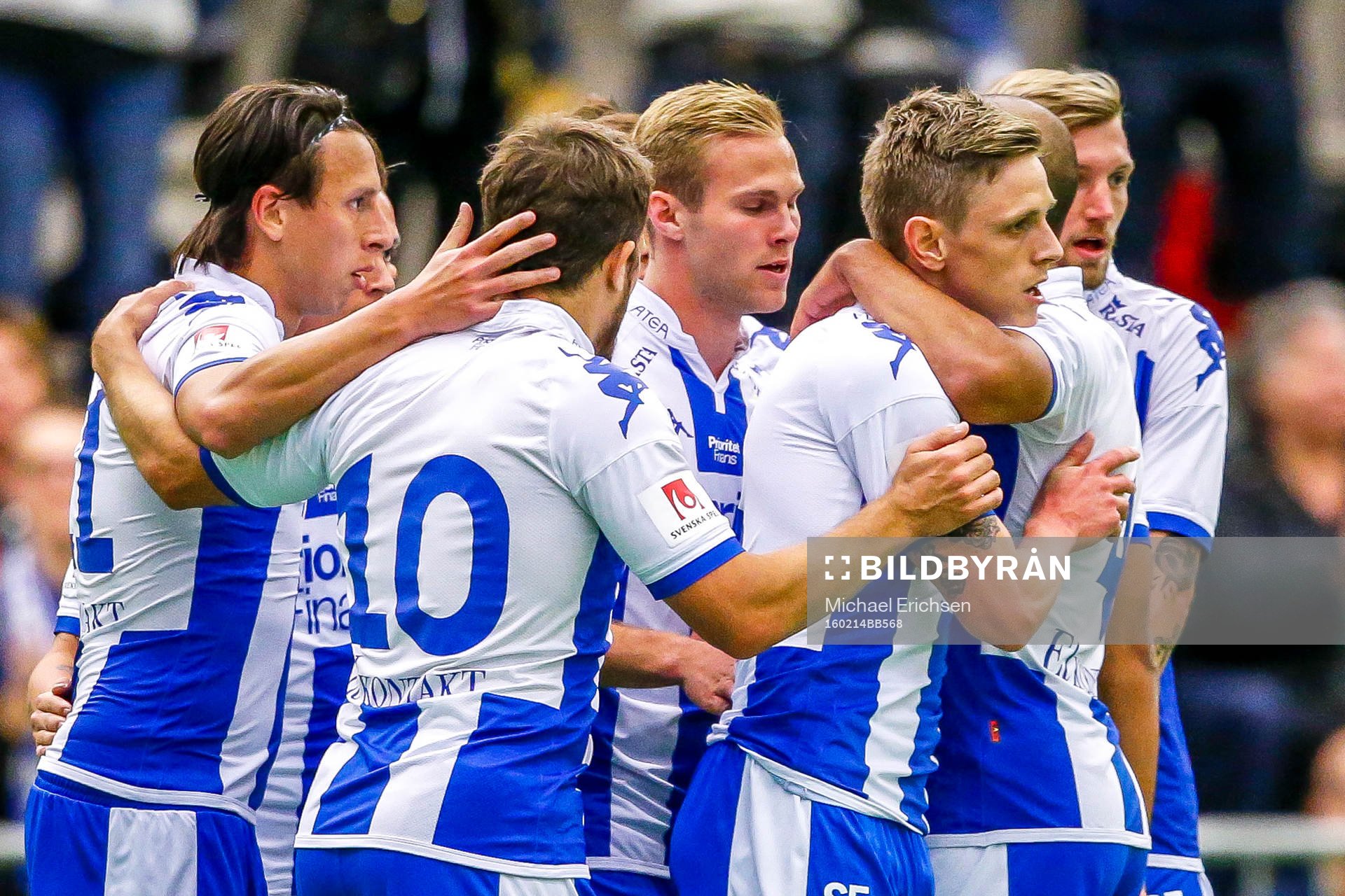 IFK Göteborgs spelare jublar