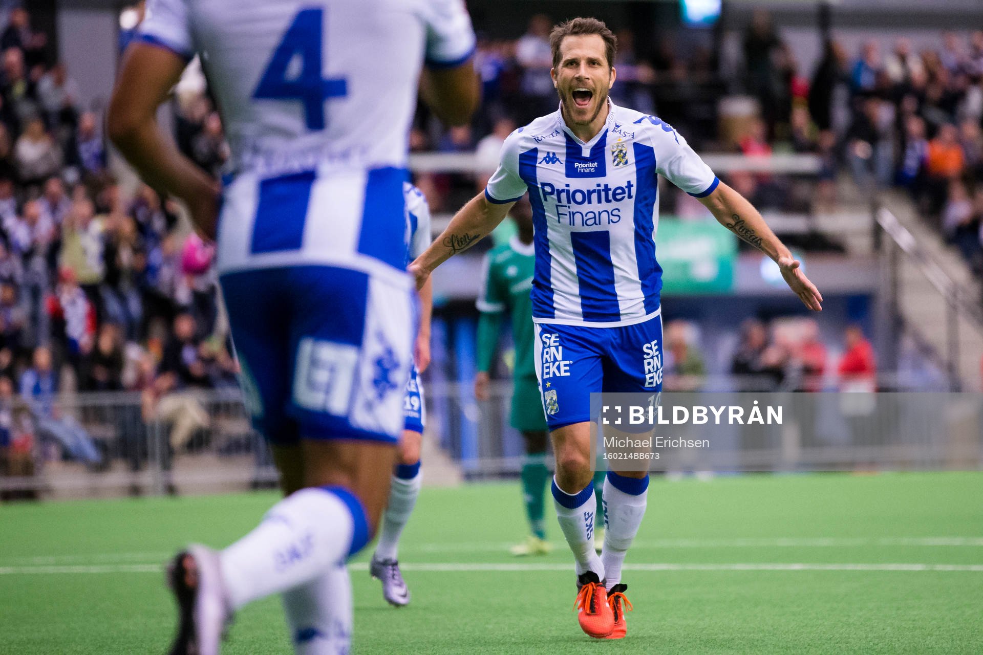 IFK Göteborgs Tobias Hysén jublar