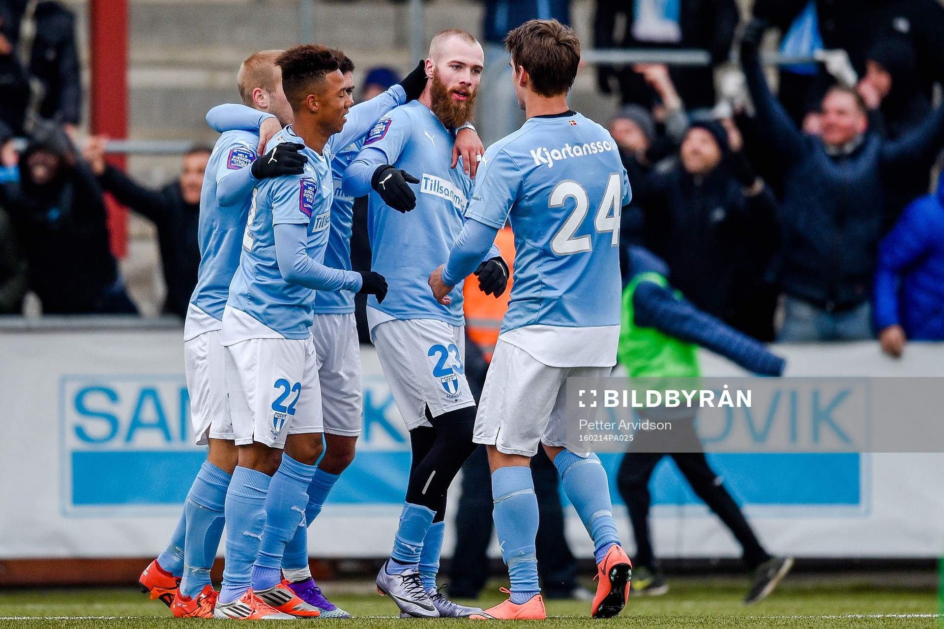 Malmö FFs spelare jublar