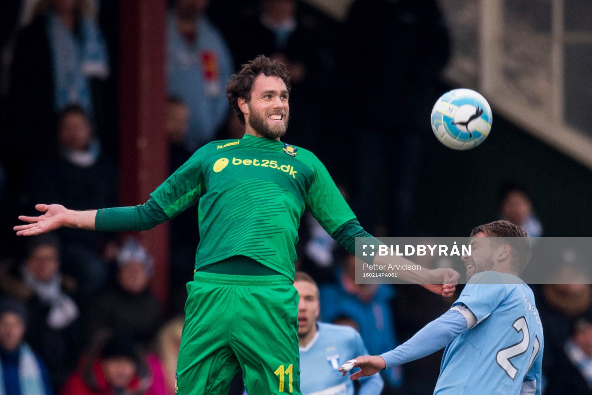 Bröndbys Johan Elmander och Malmö FFs Kári Árnason
