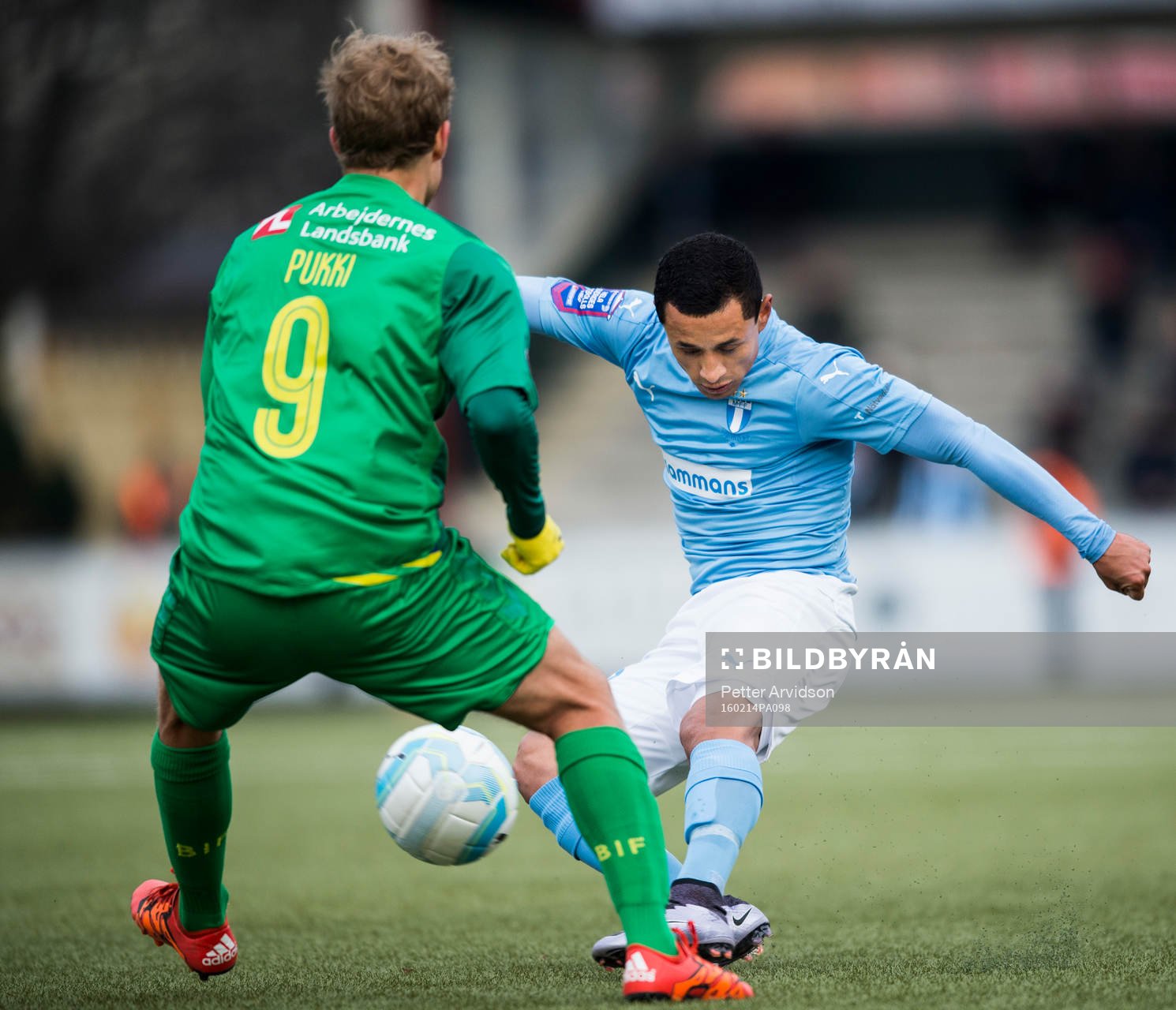Malmö FFs Yoshimar Yotún och Bröndbys Teemu Pukki