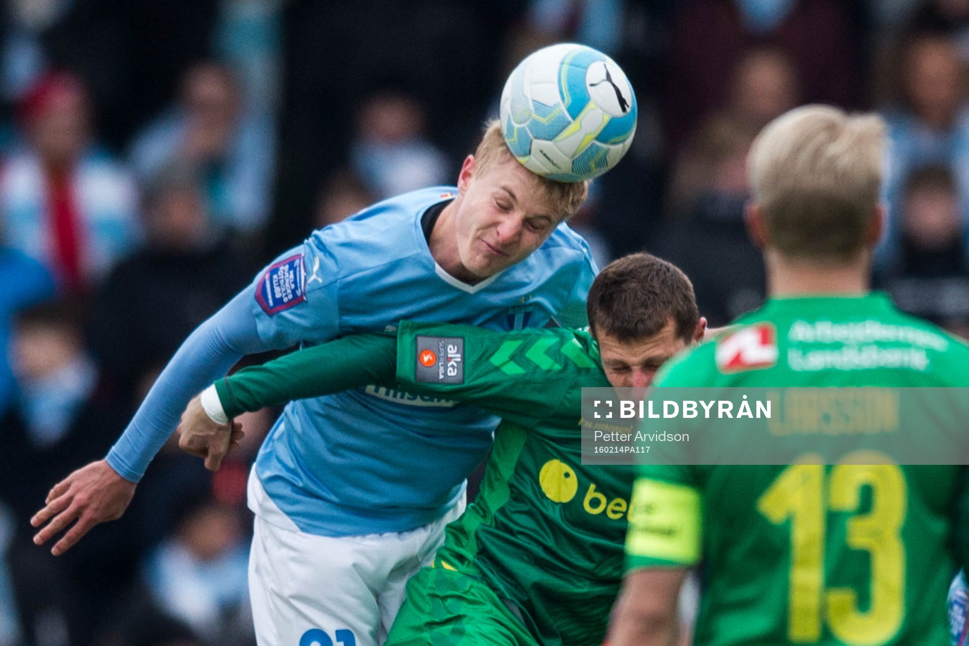 Malmö FFs Franz Brorsson och Bröndbys Kamil Wilczek