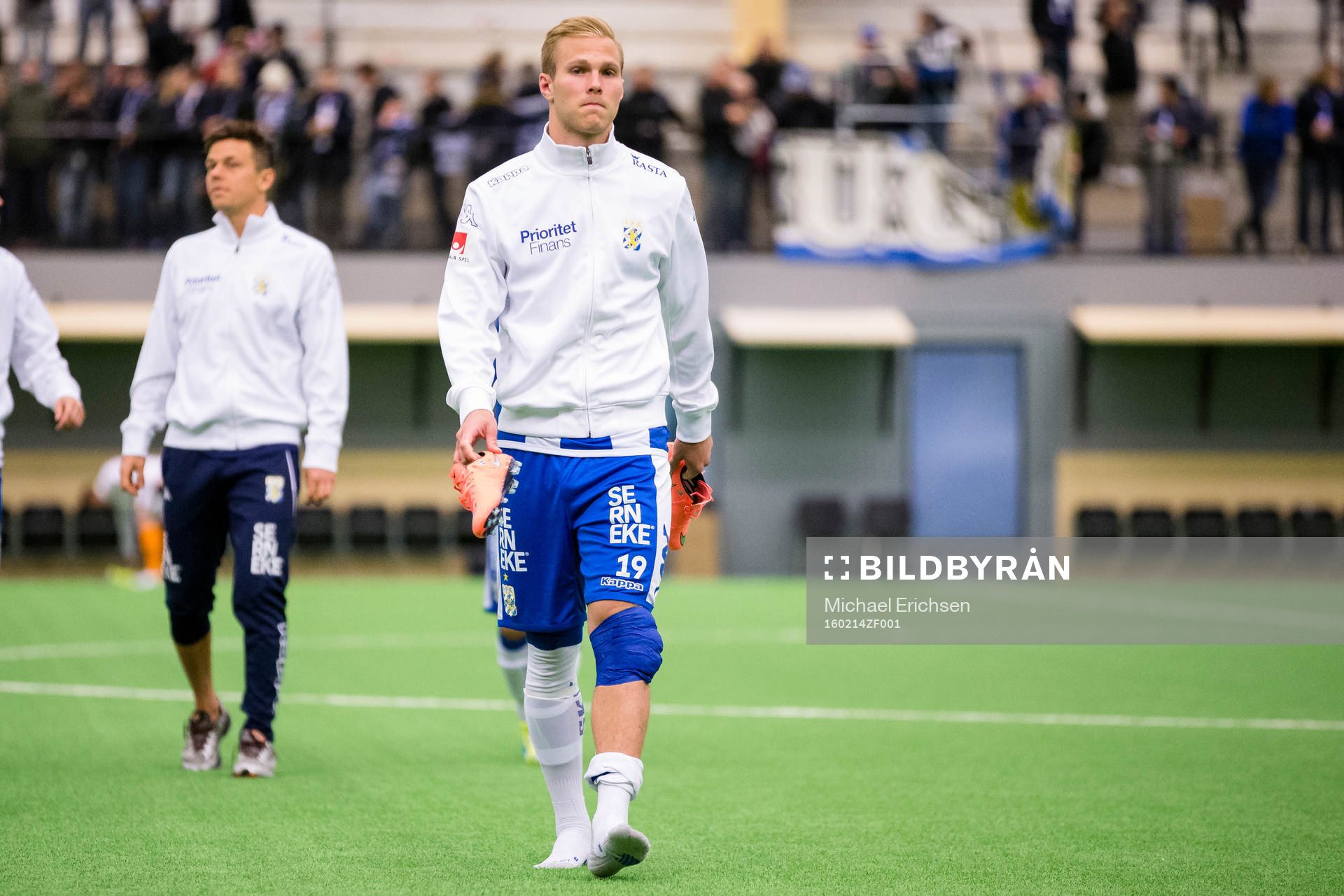 IFK Göteborgs Gustav Engvall med lindat knä