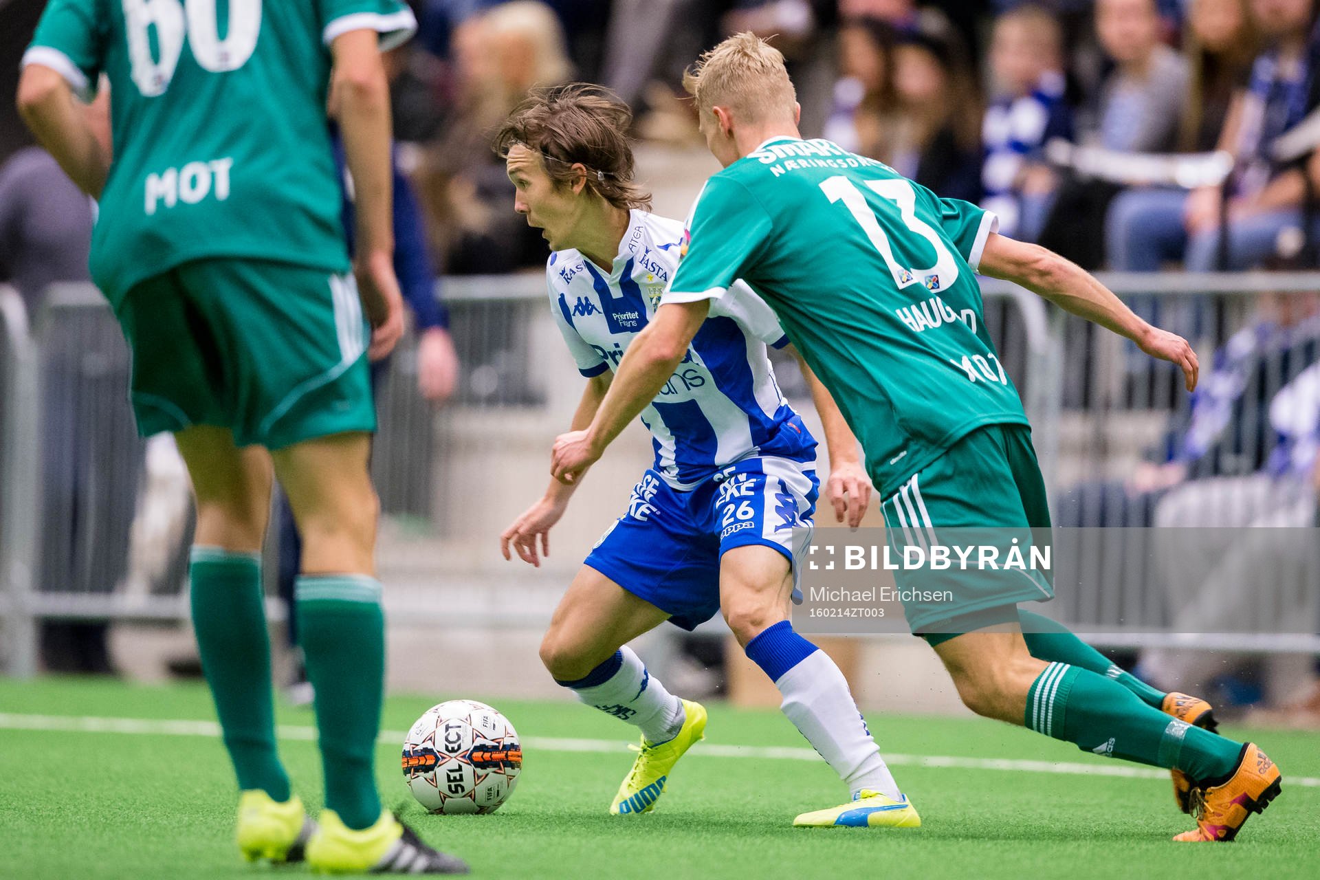 Stabaeks Eirik Haugstad mot IFK Göteborgs Patrik Karlsson