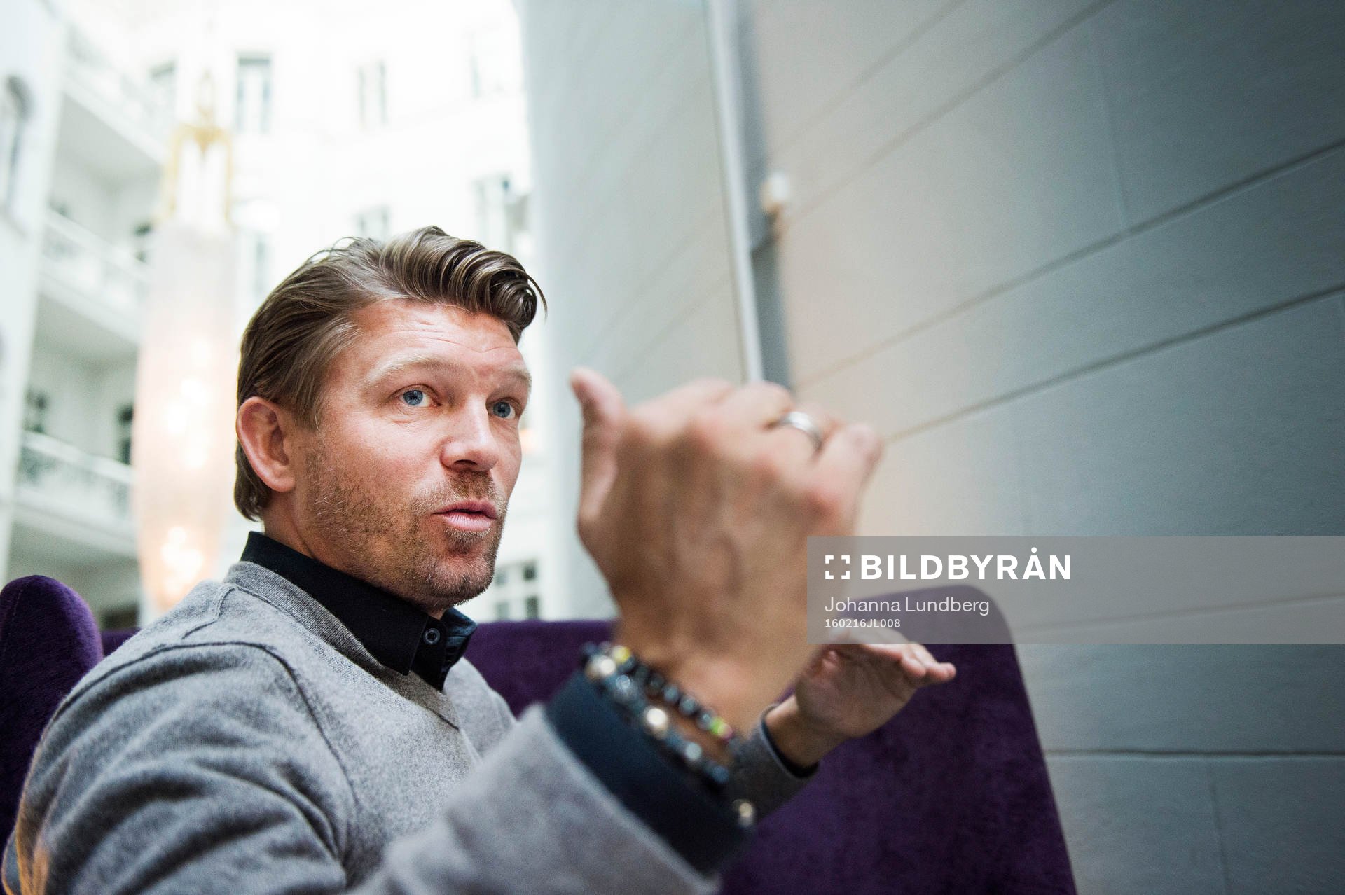 Svenska Fotbollförbundets player manager Marcus Allbäck