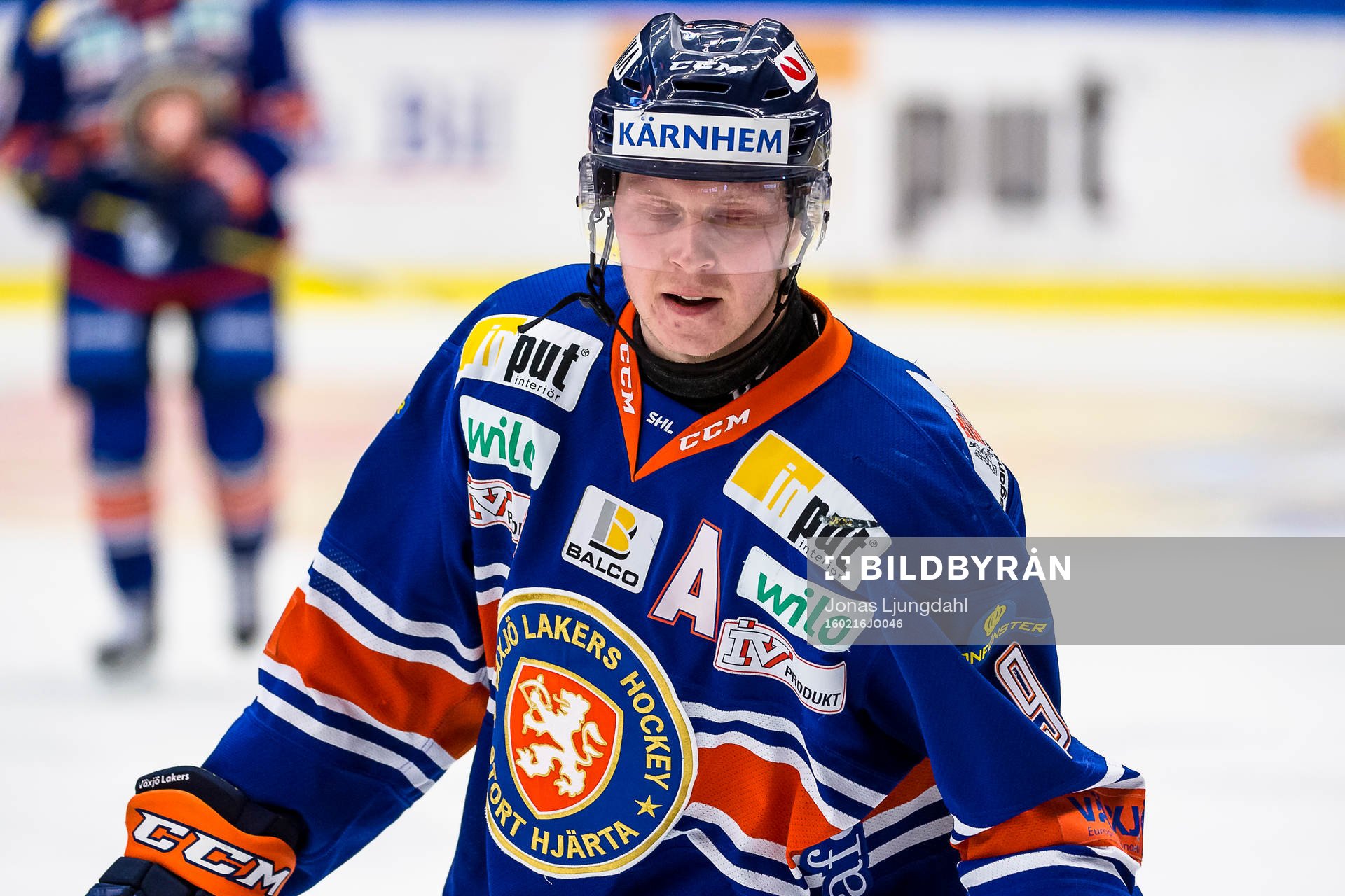 Växjös Tuomas Kiiskinen blundar
