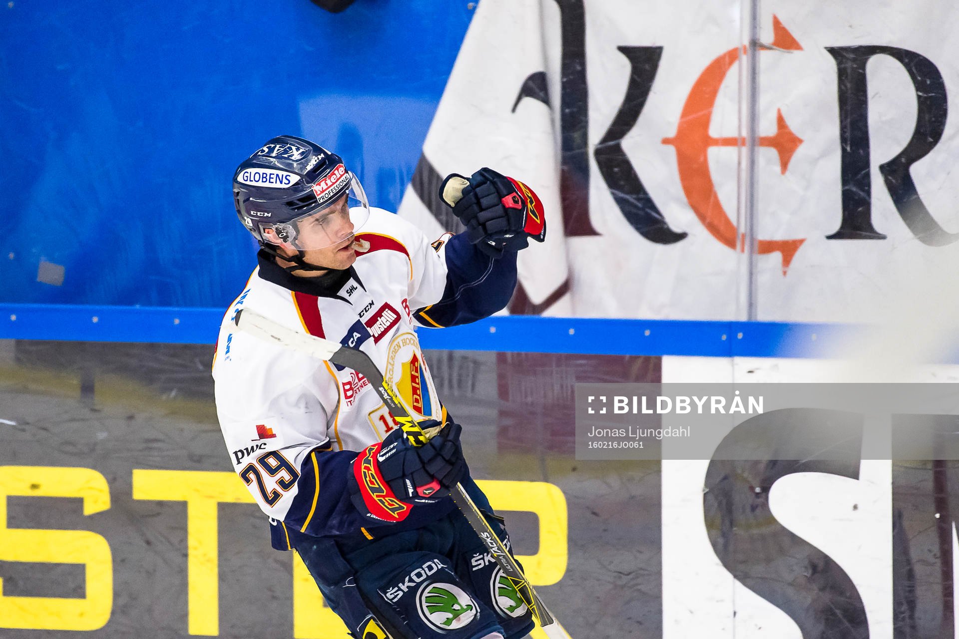 Djurgårdens Matt Anderson jublar