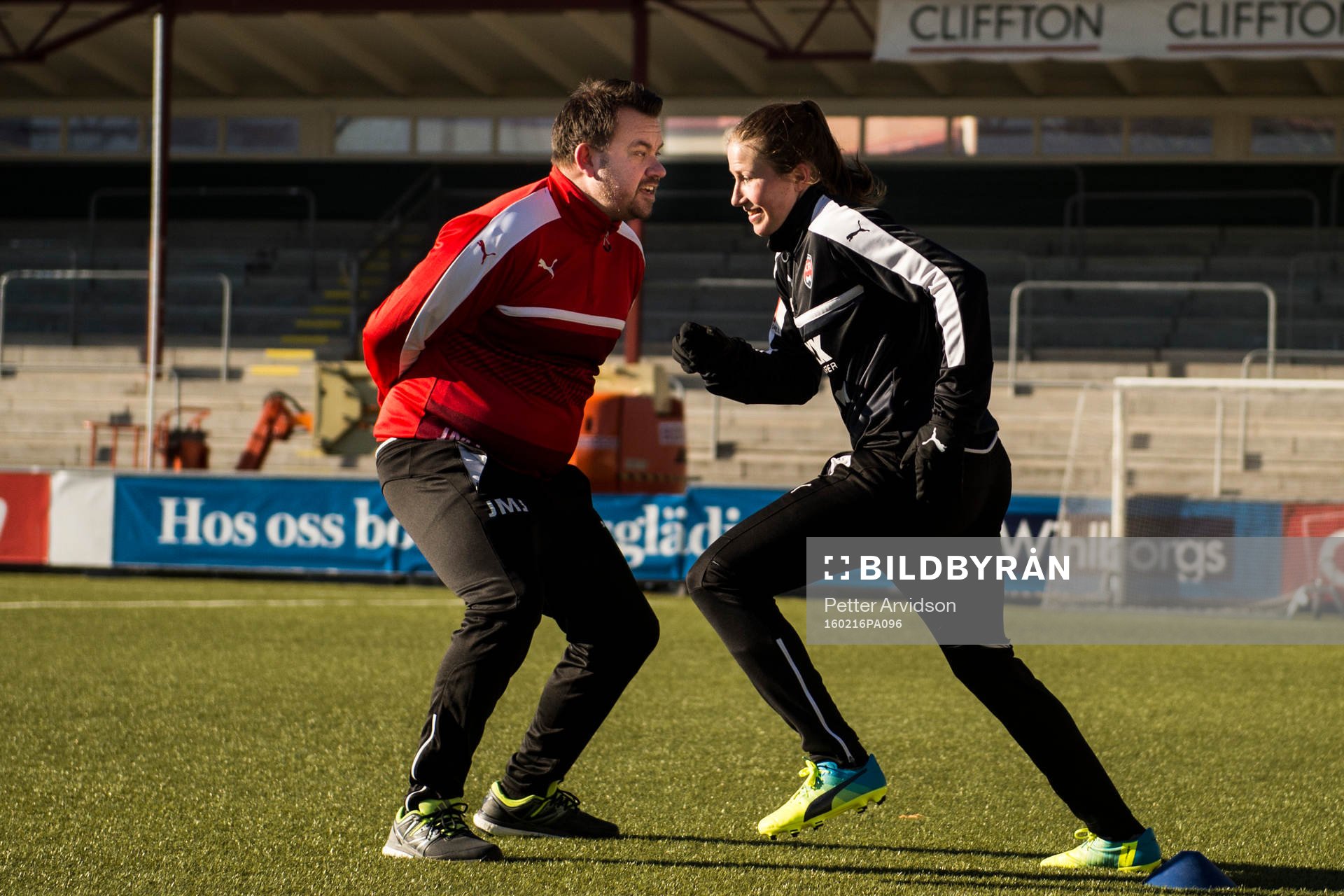 Rosengårds tränare Jack Majgaard Jensen och Emma Berglund