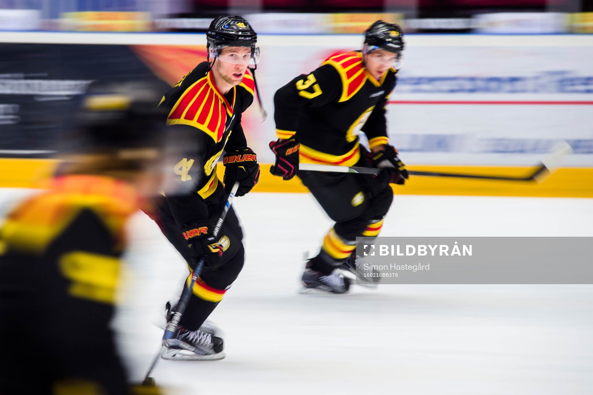 Brynäs Oskar Lindblom , Greg Scott och Terry Broadhurst