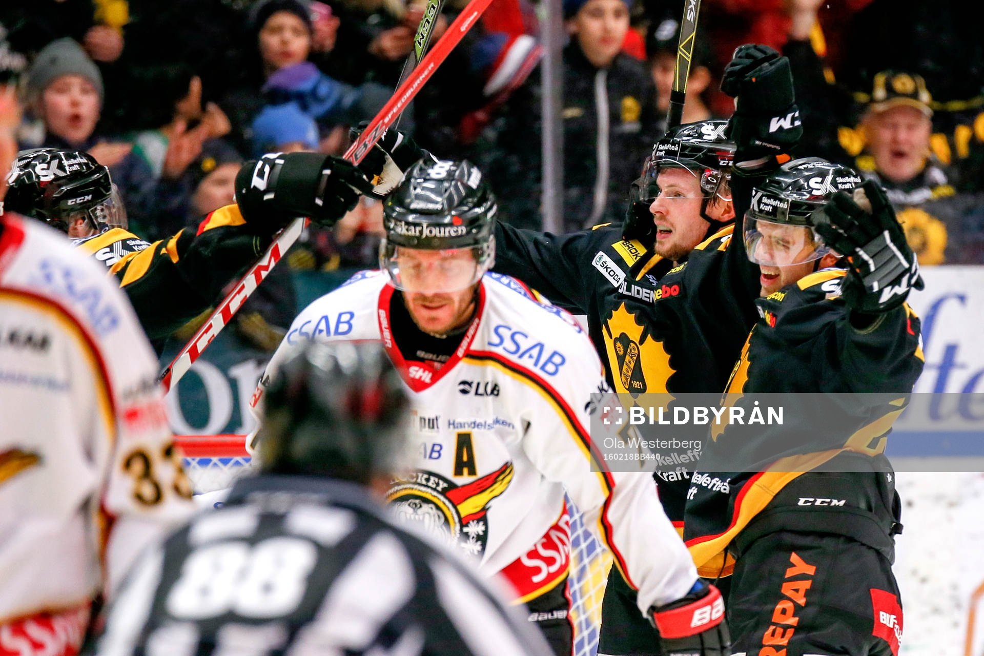 Skellefteås Martin Lundberg och Axel Holmström jublar