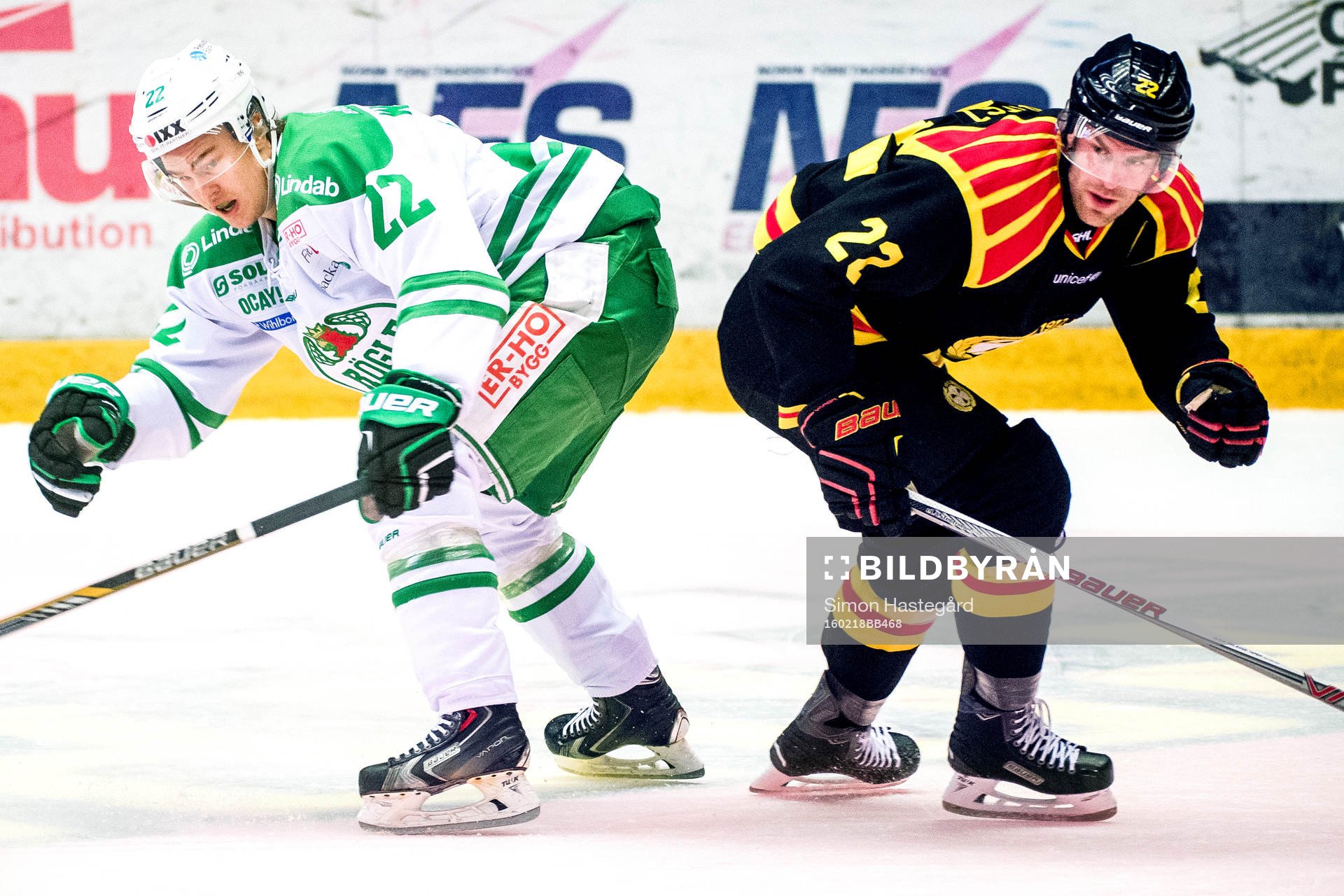 Rögles Sebastian Wännström och Brynäs Jörgen Sundqvist