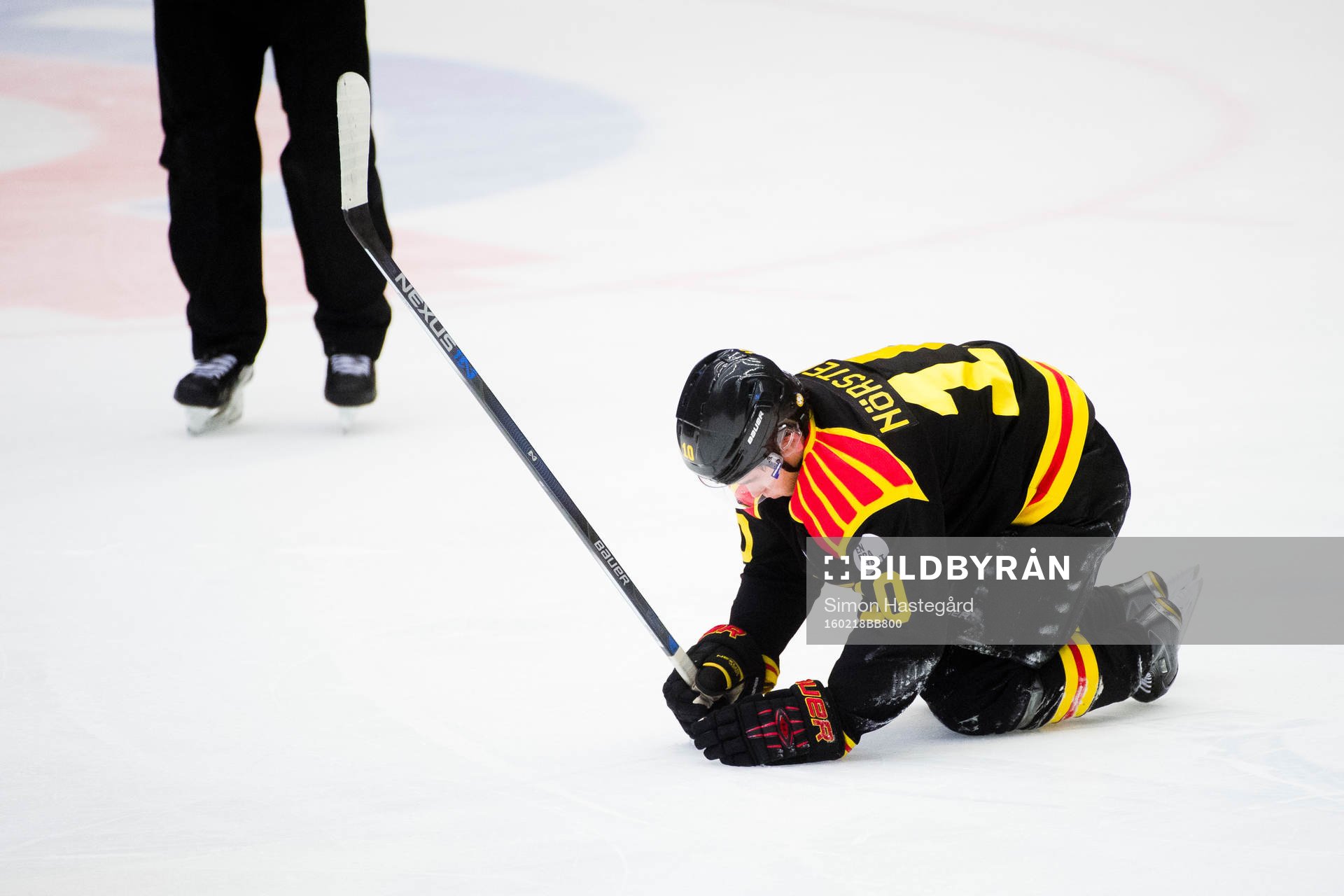 Brynäs Mattias Nörstebö har ont