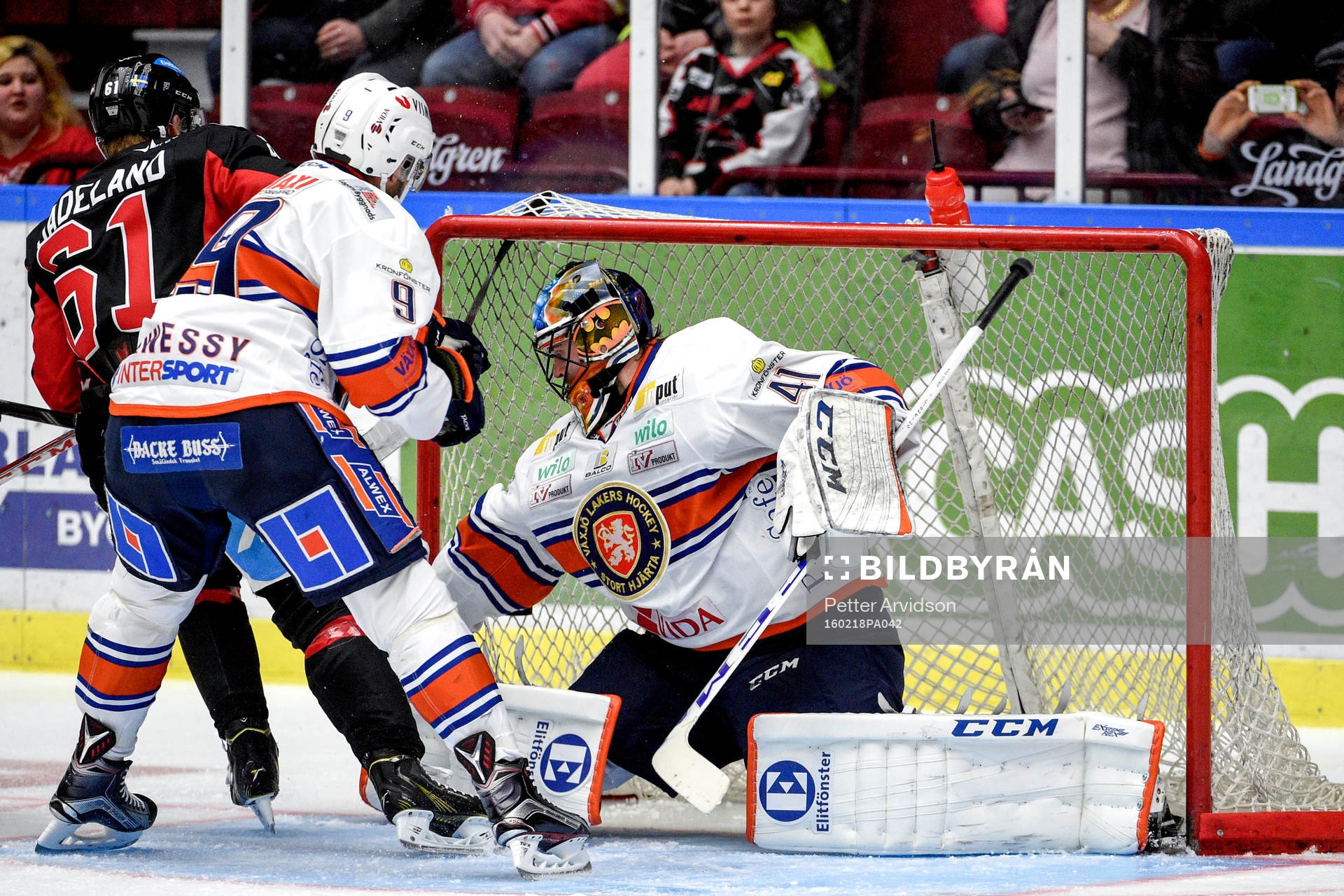 Malmö Redhawks Nicklas Jadeland gör 3-0 bakom Växjös