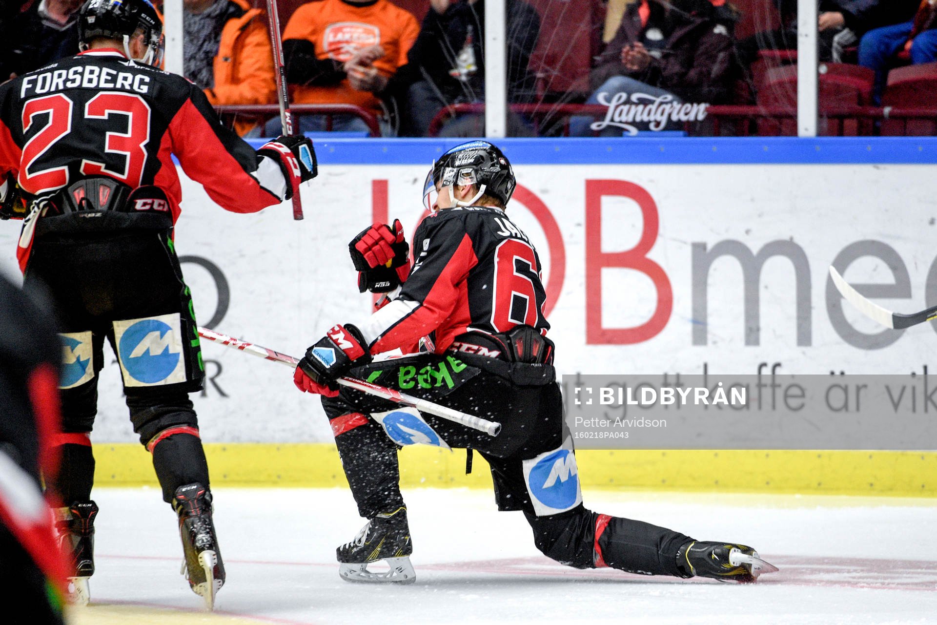 Malmö Redhawks Nicklas Jadeland jublar