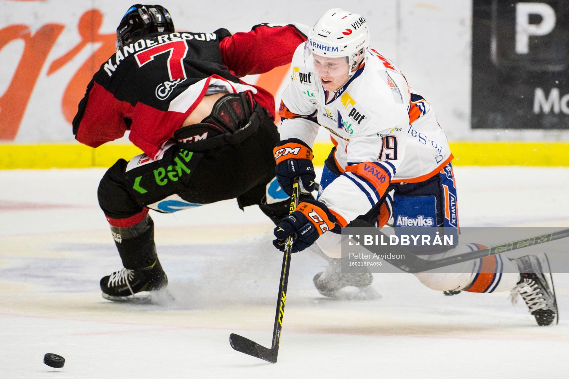 Växjös Patrik Lundh faller