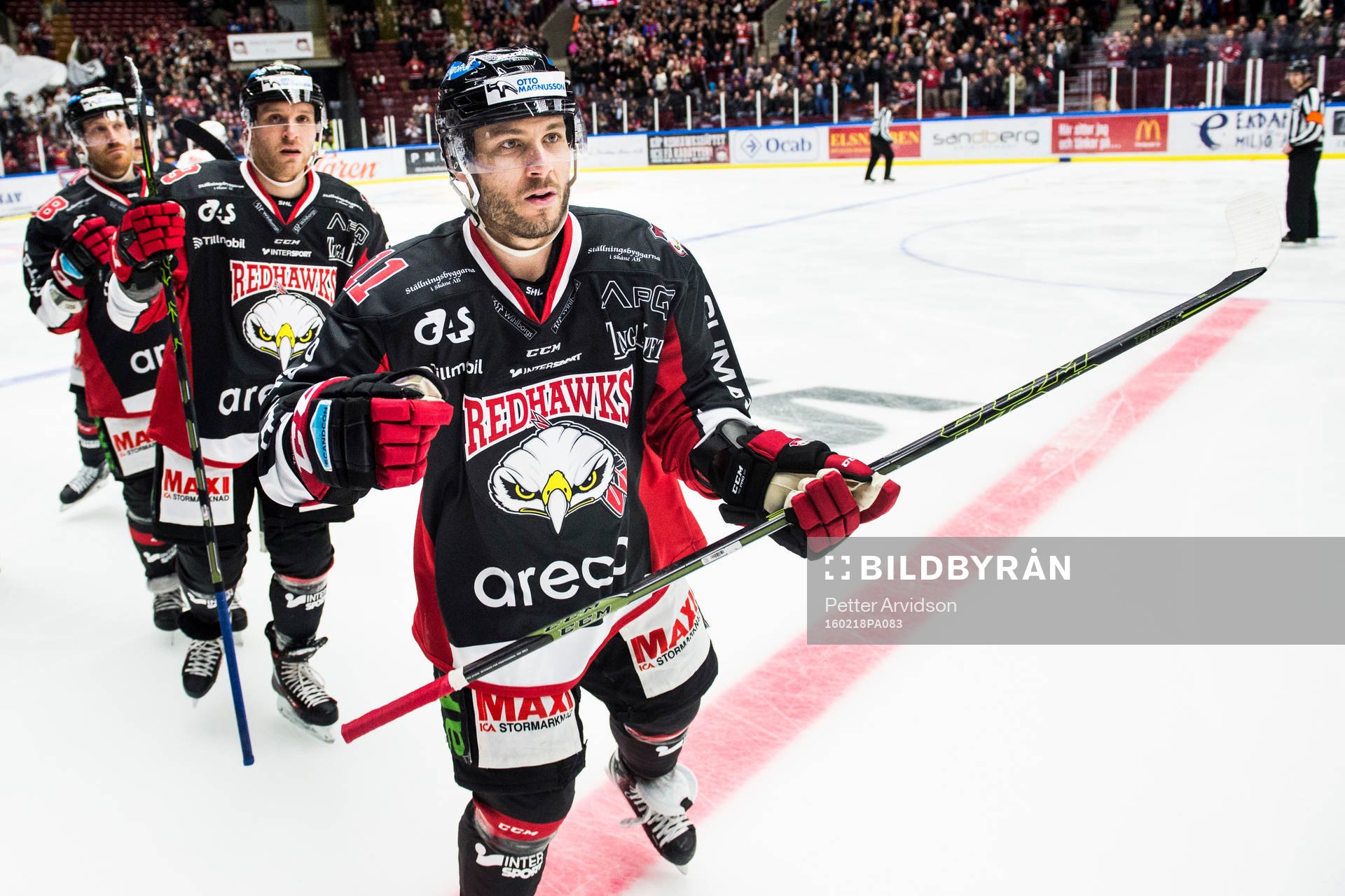 Malmö Redhawks Joey Tenute jublar