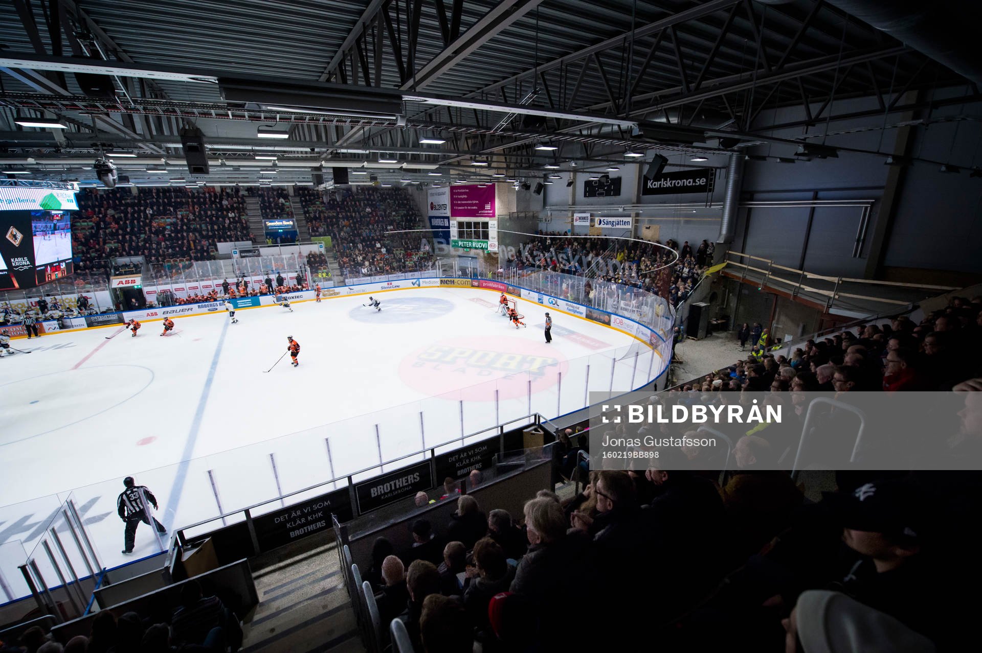 Vy över arenan