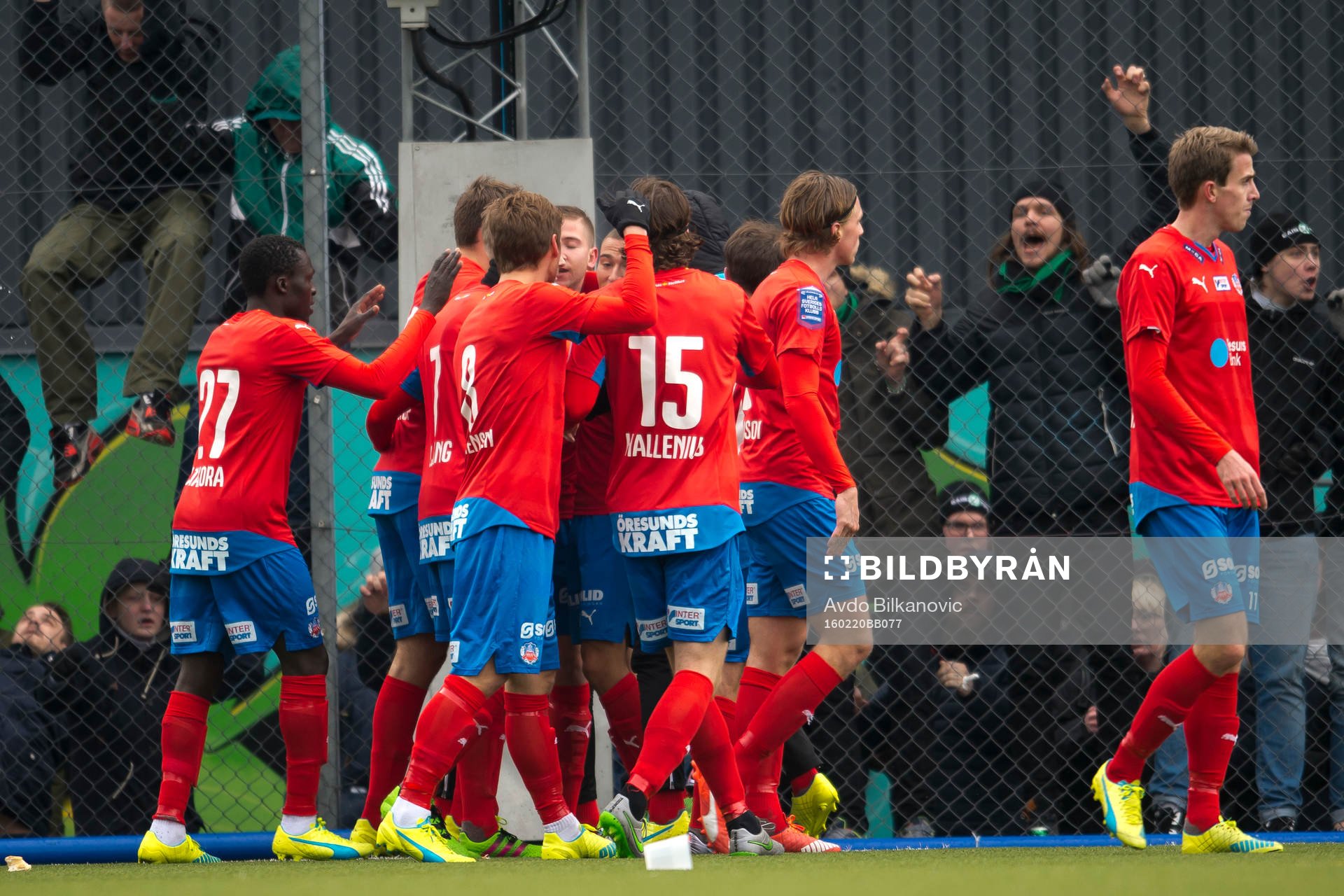 Helsingborgs Jordan Larsson jublar