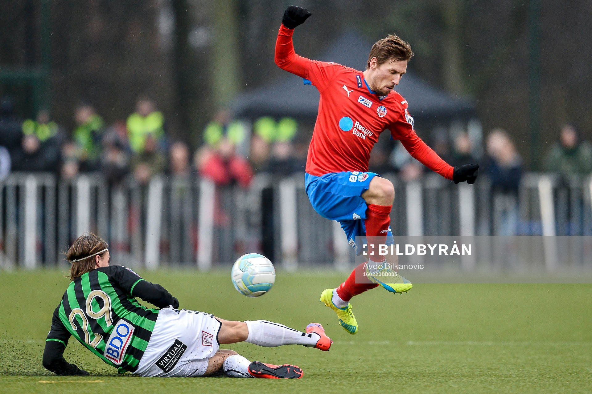 GAIS David Johannesson  och Helsingborgs Martin Christensen