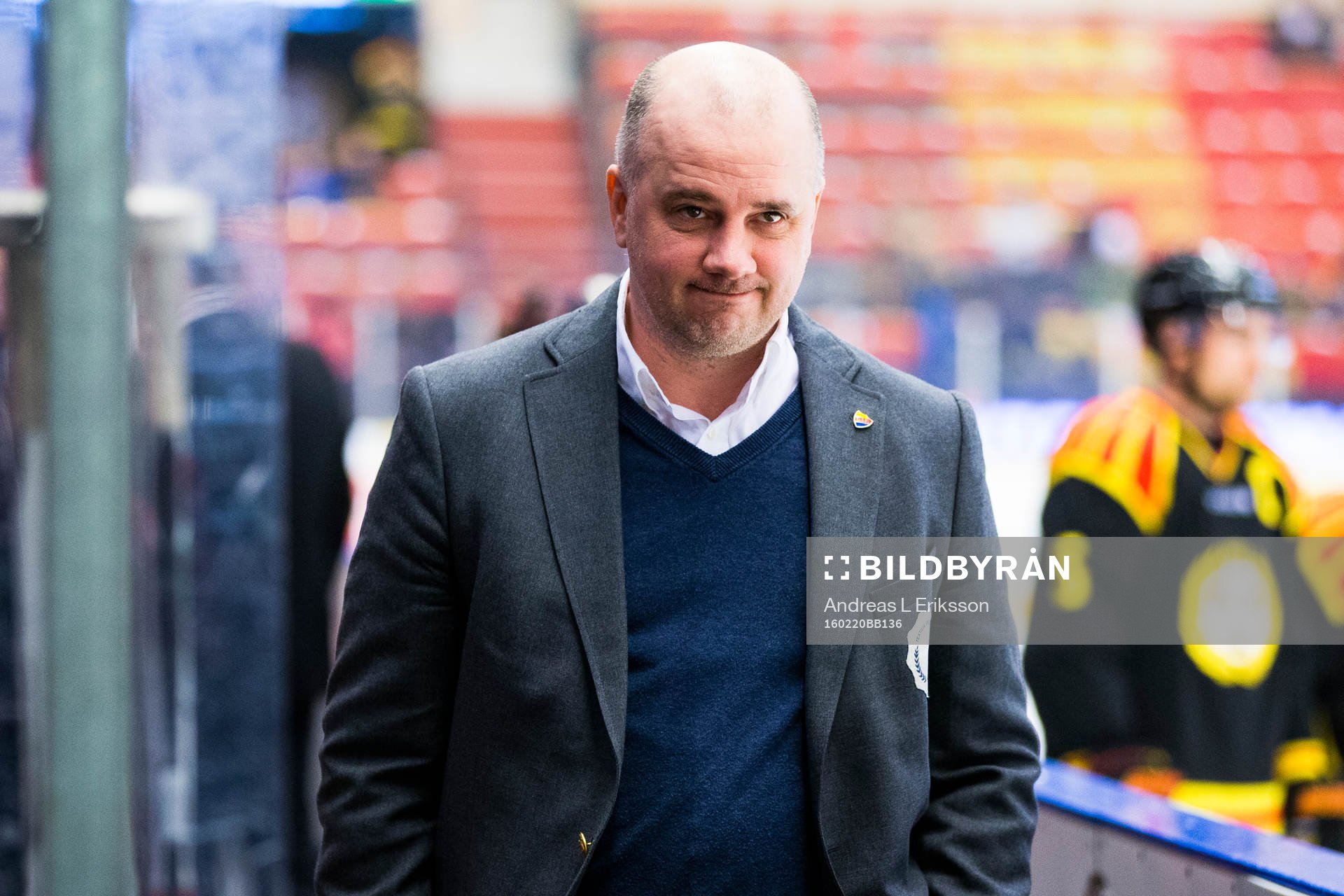 Djurgårdens assisterande tränare Stefan Nyman innan
