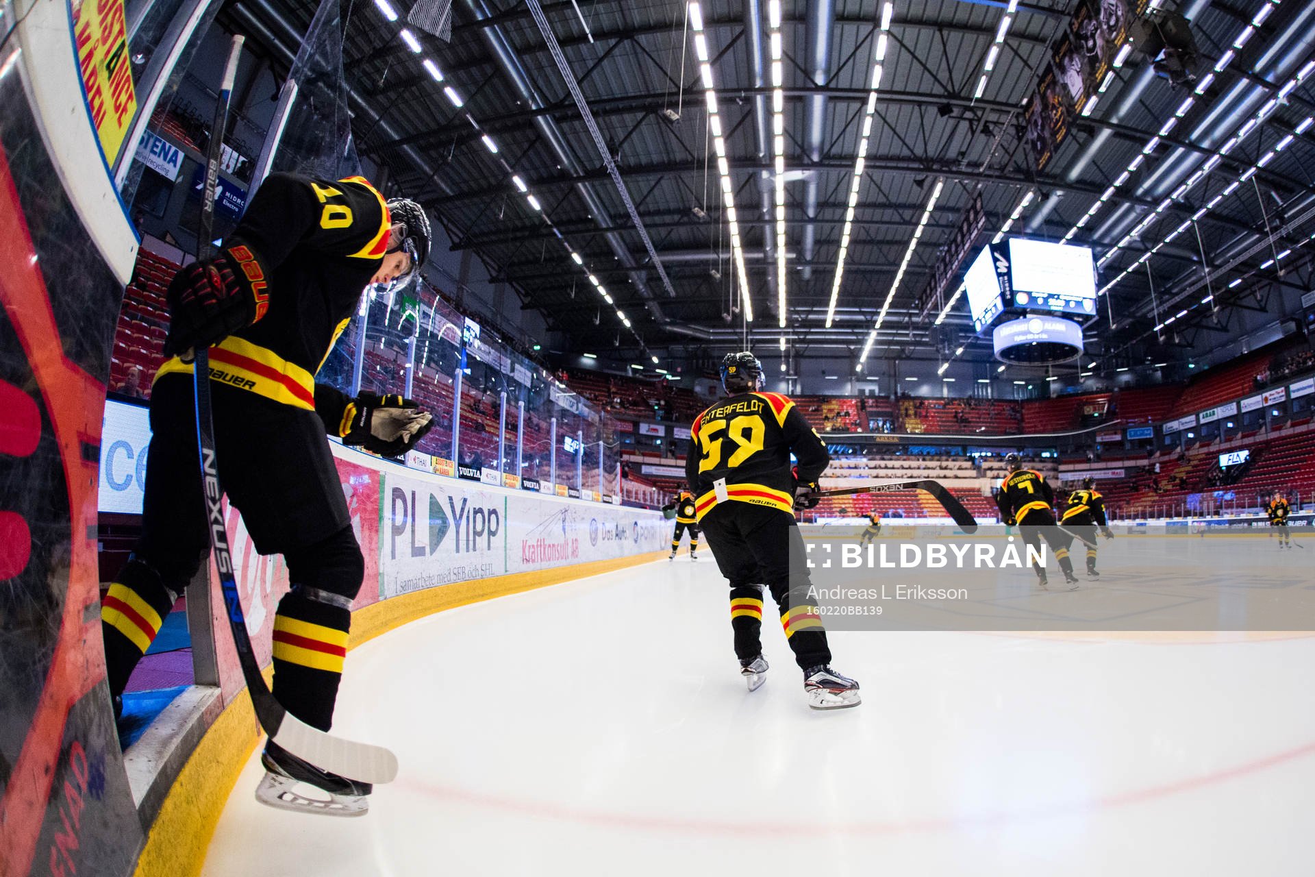 Brynäs Mattias Nörstebö och Sebastian Enterfeldt gör