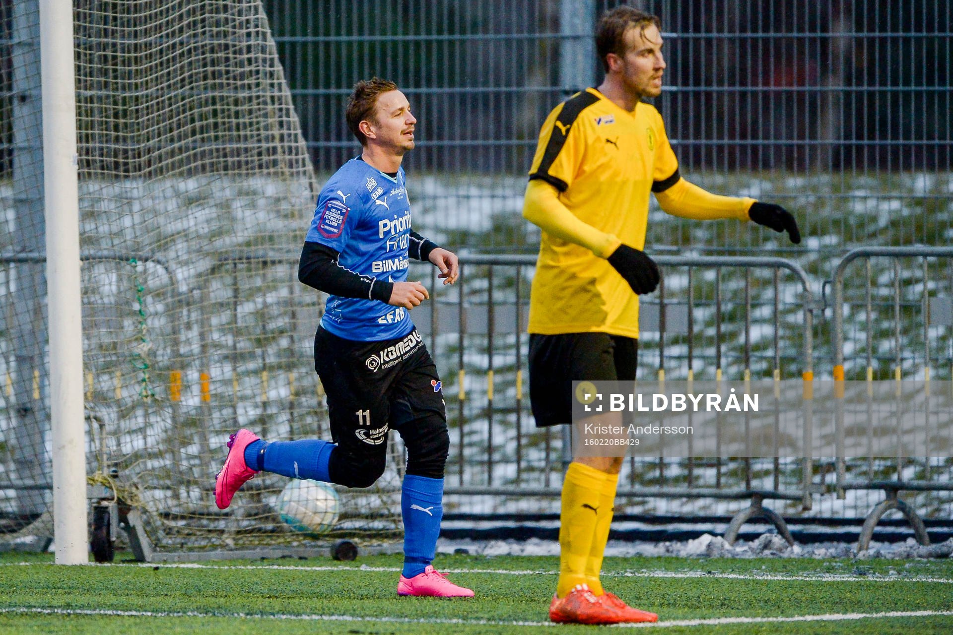 Halmstads Fredrik Olsson jublar