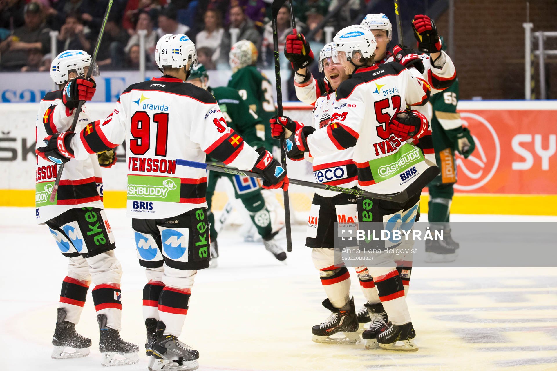 Malmö Redhawks Johan Ivarsson jublar