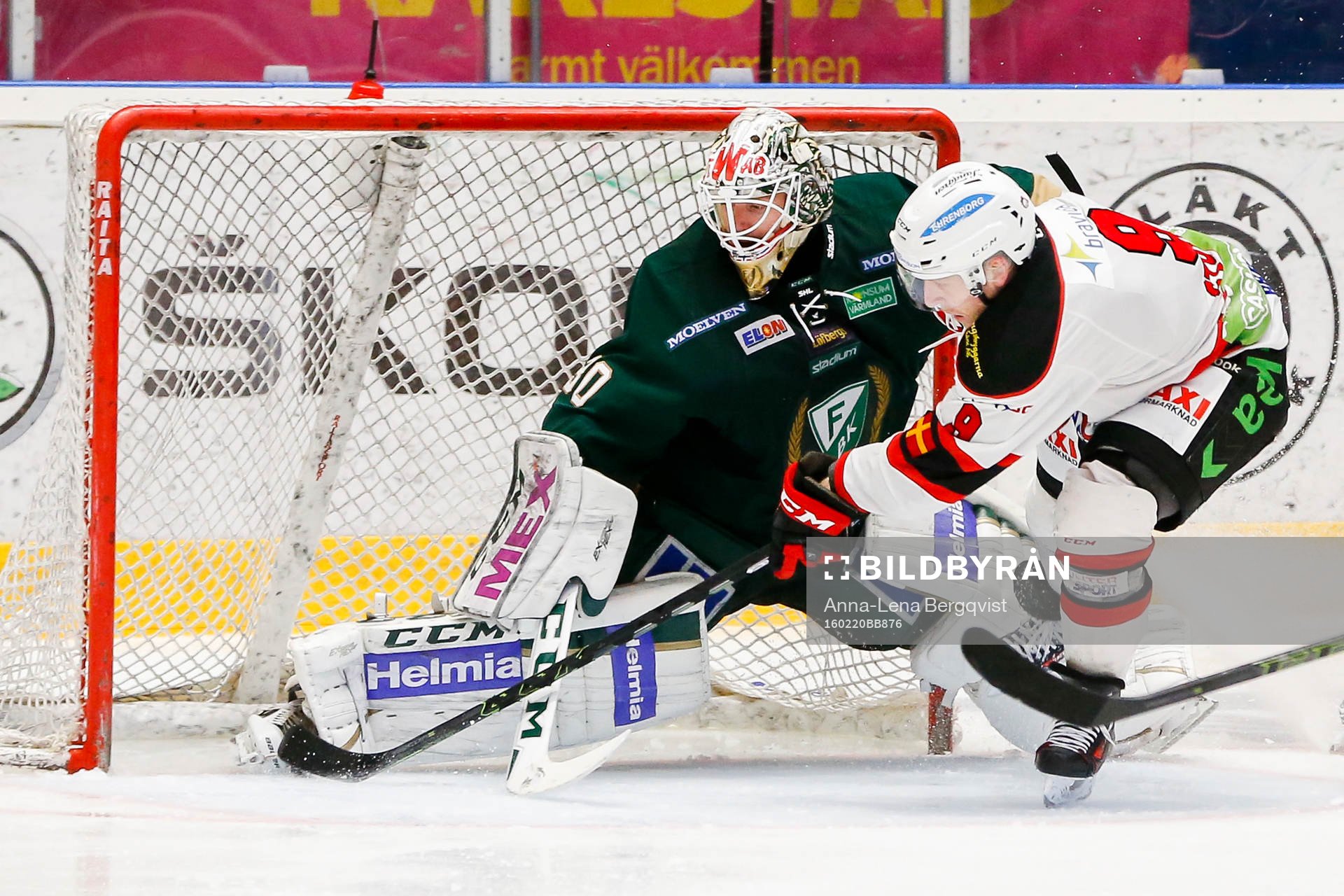Malmö Redhawks Frederik Storm gör 1-4 bakom Färjestads