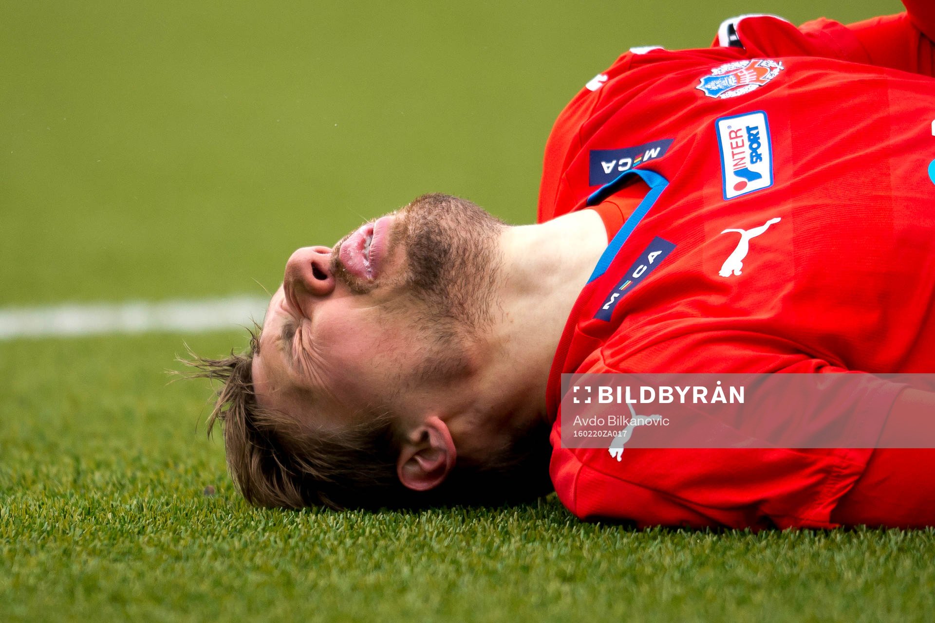 Helsingborgs Martin Christensen skadades