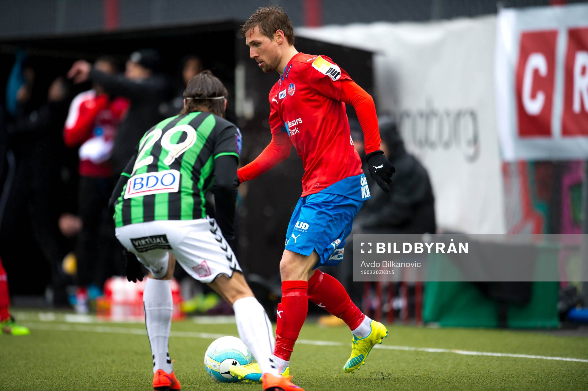 Helsingborgs Martin Christensen och GAIS Danny Ervik