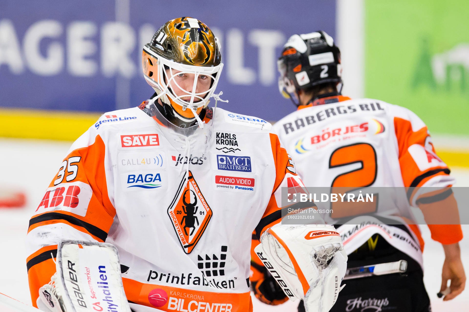 Karlskronas målvakt Linus Fernström