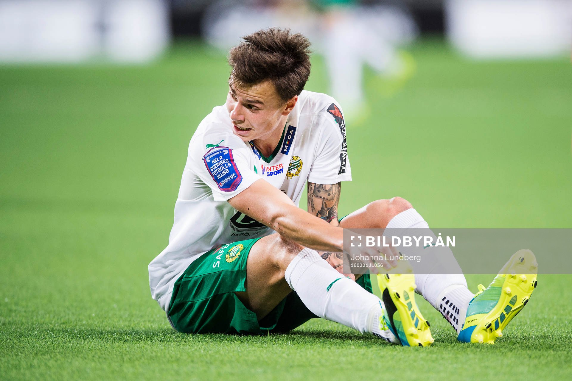 Hammarbys Melker Hallberg har kramp