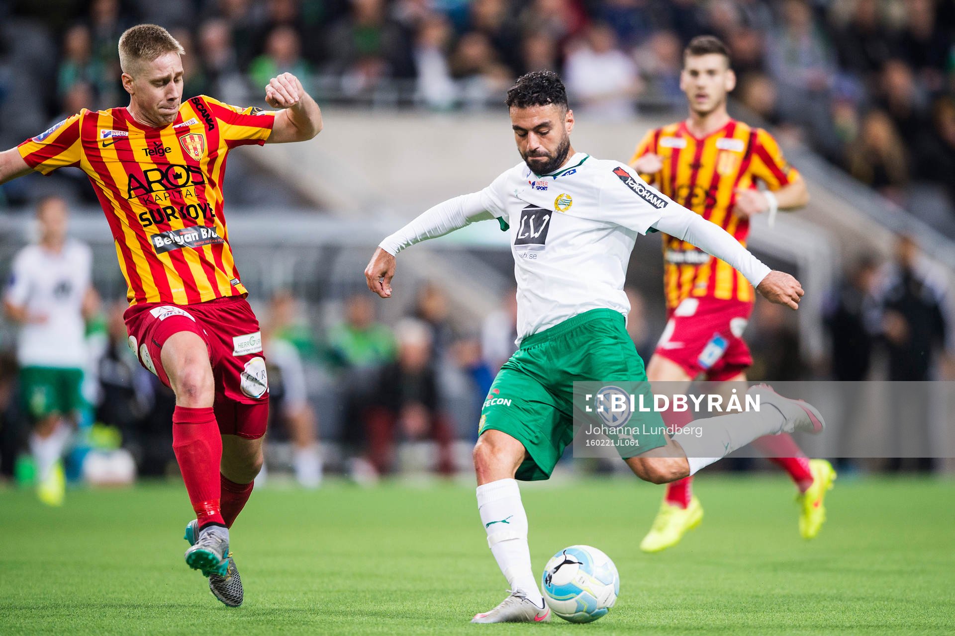 Syrianskas Mattias Liljestrand och Hammarbys Imad Khalili