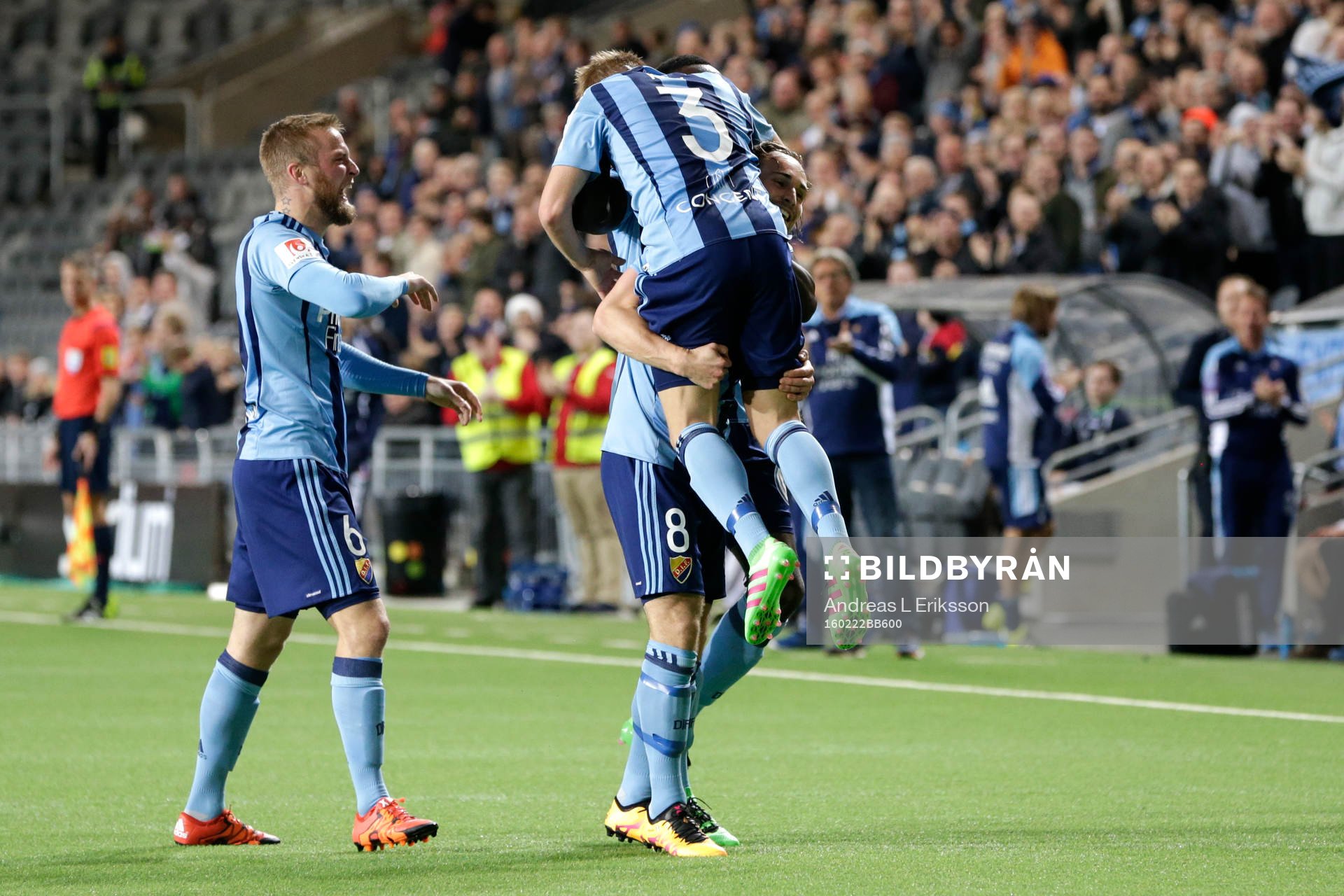 Djurgårdens Alexander Faltsetas, Kevin Walker och Elliot