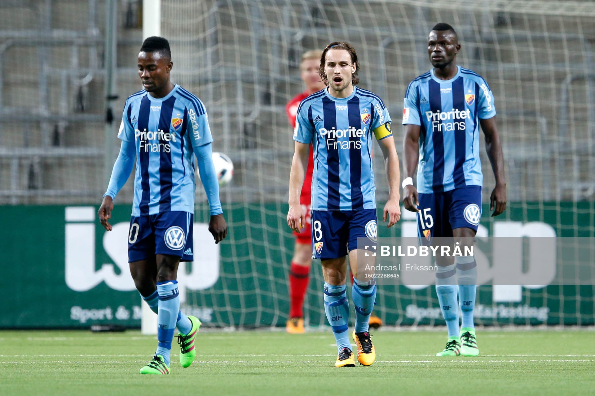 Djurgårdens Sam Johnson, Kevin Walker och Omar Colley