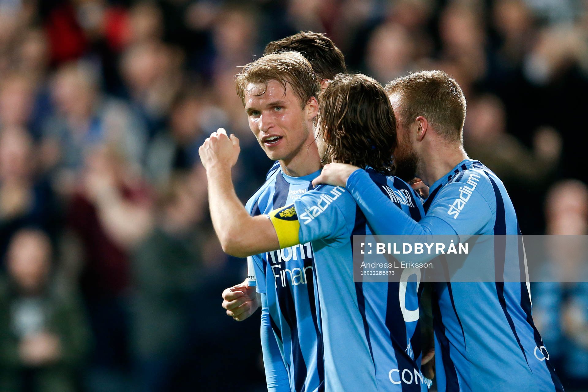 Djurgårdens Sebastian Andersson  jublar