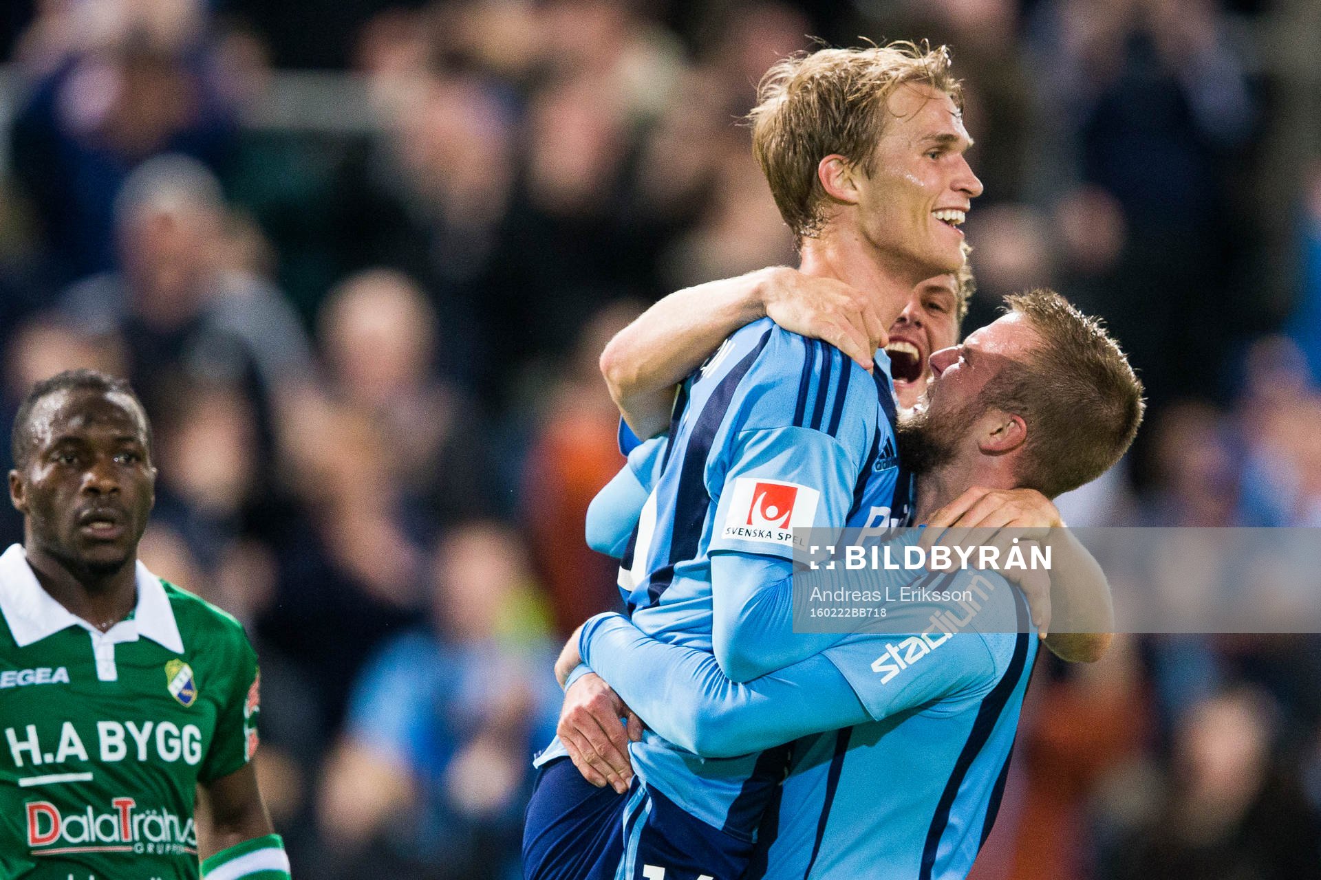 Djurgårdens Sebastian Andersson jublar