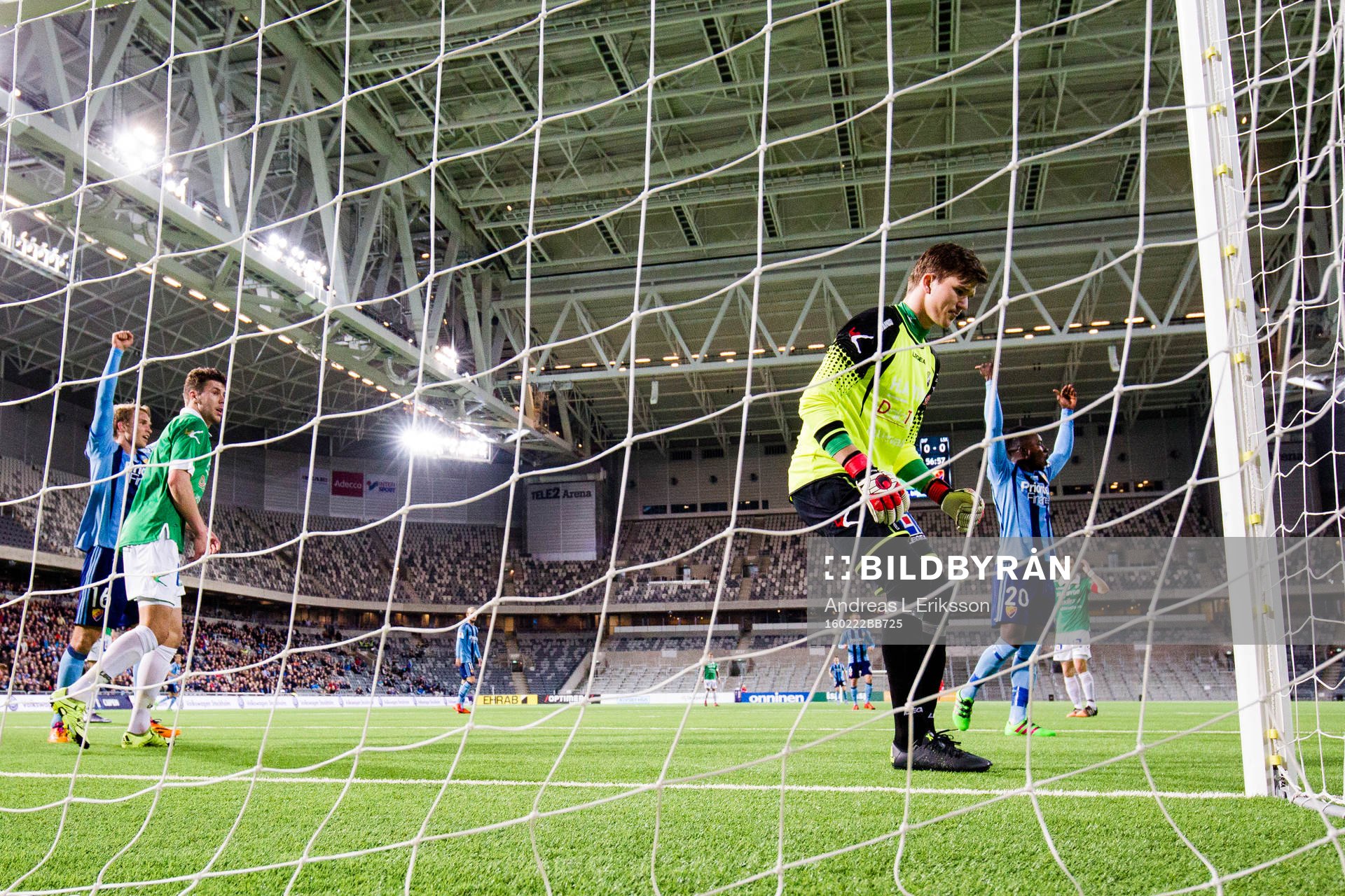 Djurgårdens Sam Johnson jublar