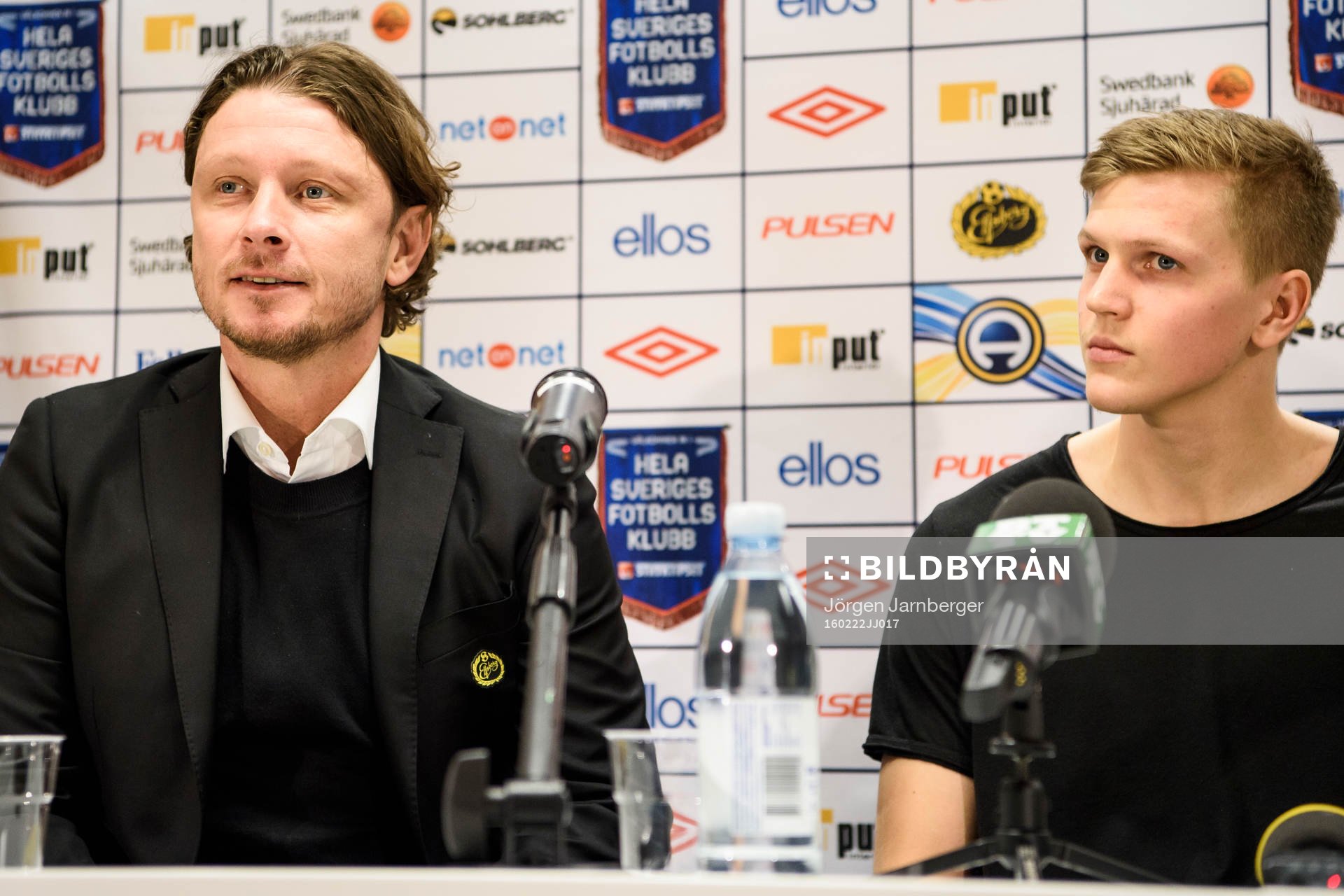 Elfsborgs klubbchef Stefan Andreasson och nyförvärv