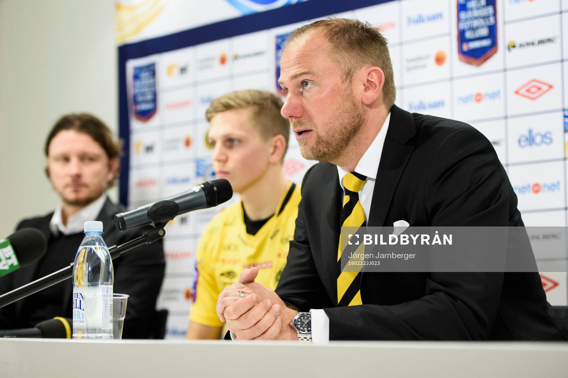 Elfsborgs manager Magnus Haglund med nyförvärv Joakim