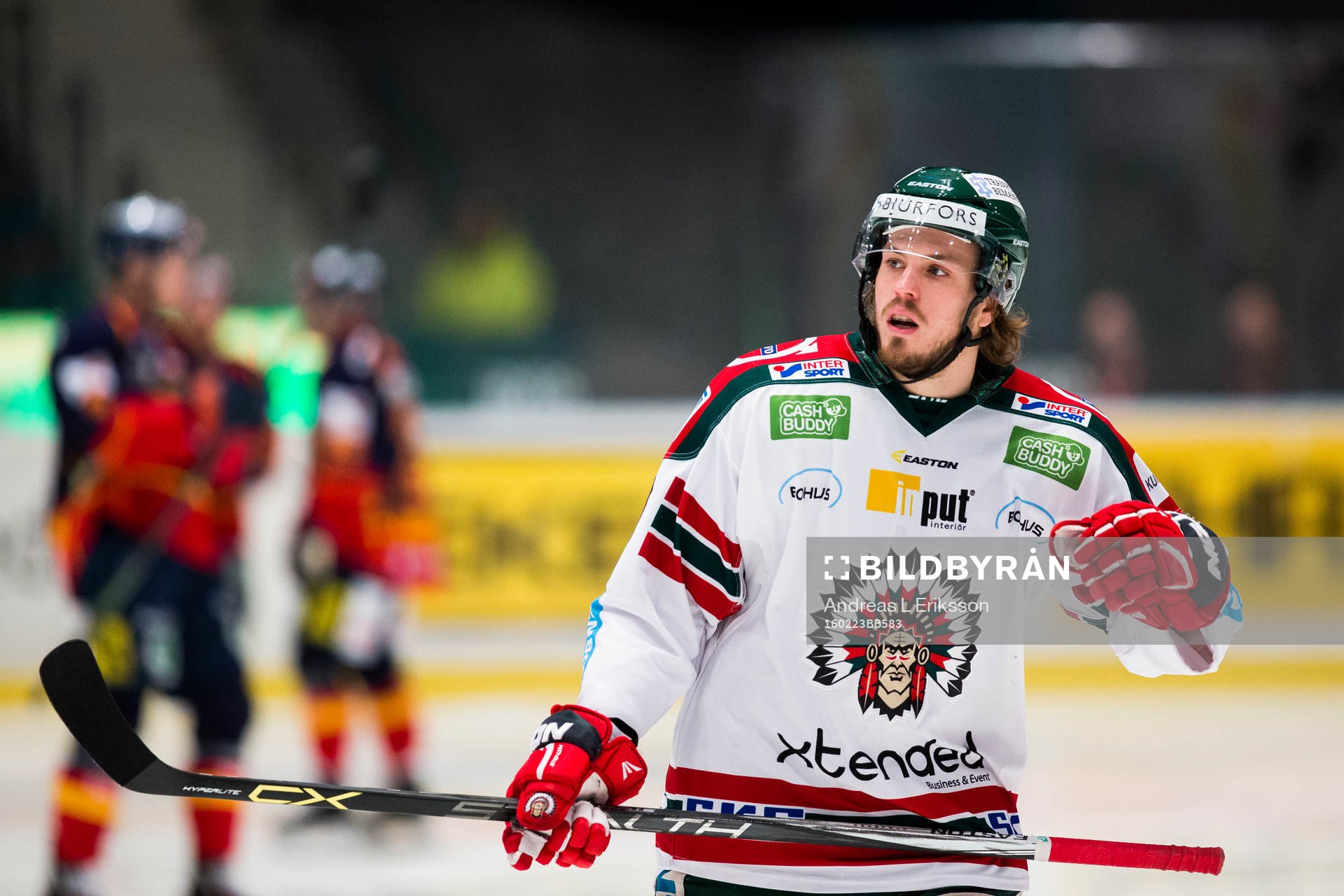 Frölundas Sebastian Stålberg innan ishockeymatchen i SHL