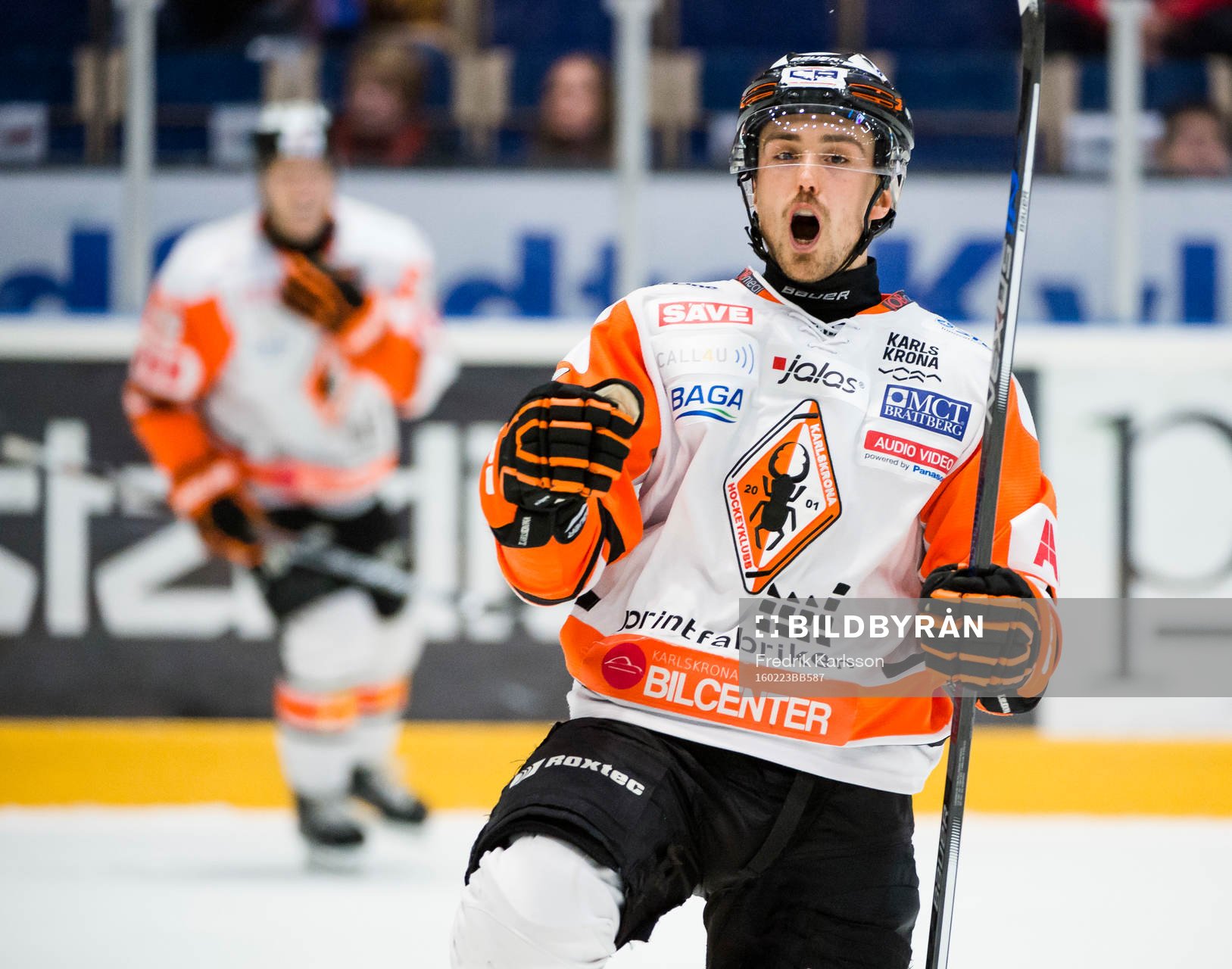 Karlskronas Robin Gartner jublar